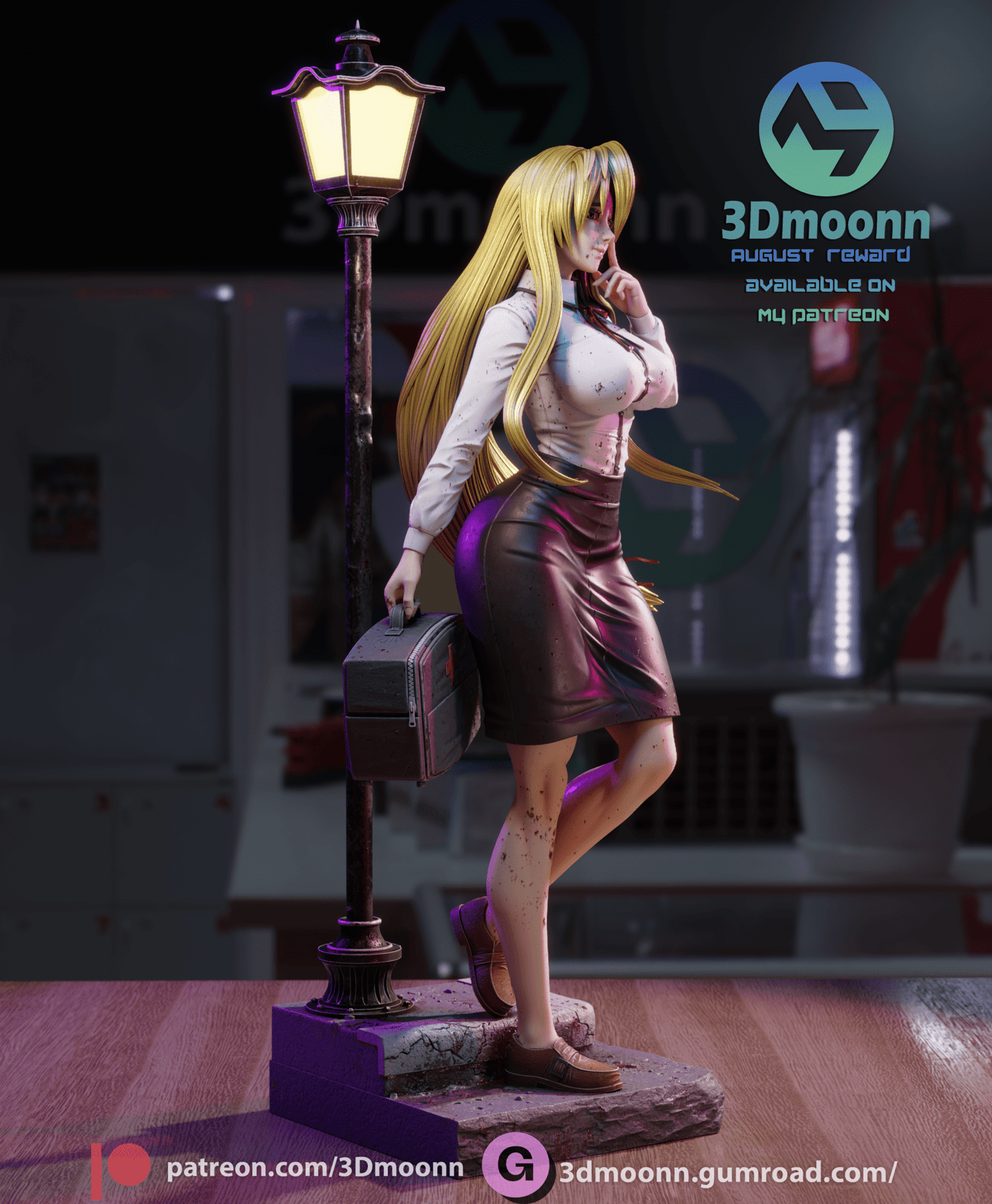 Shizuka Marikawa - 3DMoonn - Dark Forge Arts