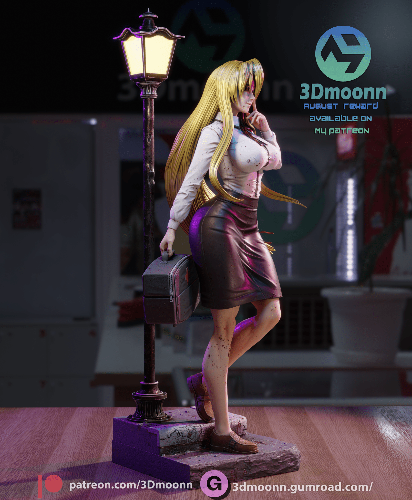 Shizuka Marikawa - 3DMoonn - Dark Forge Arts