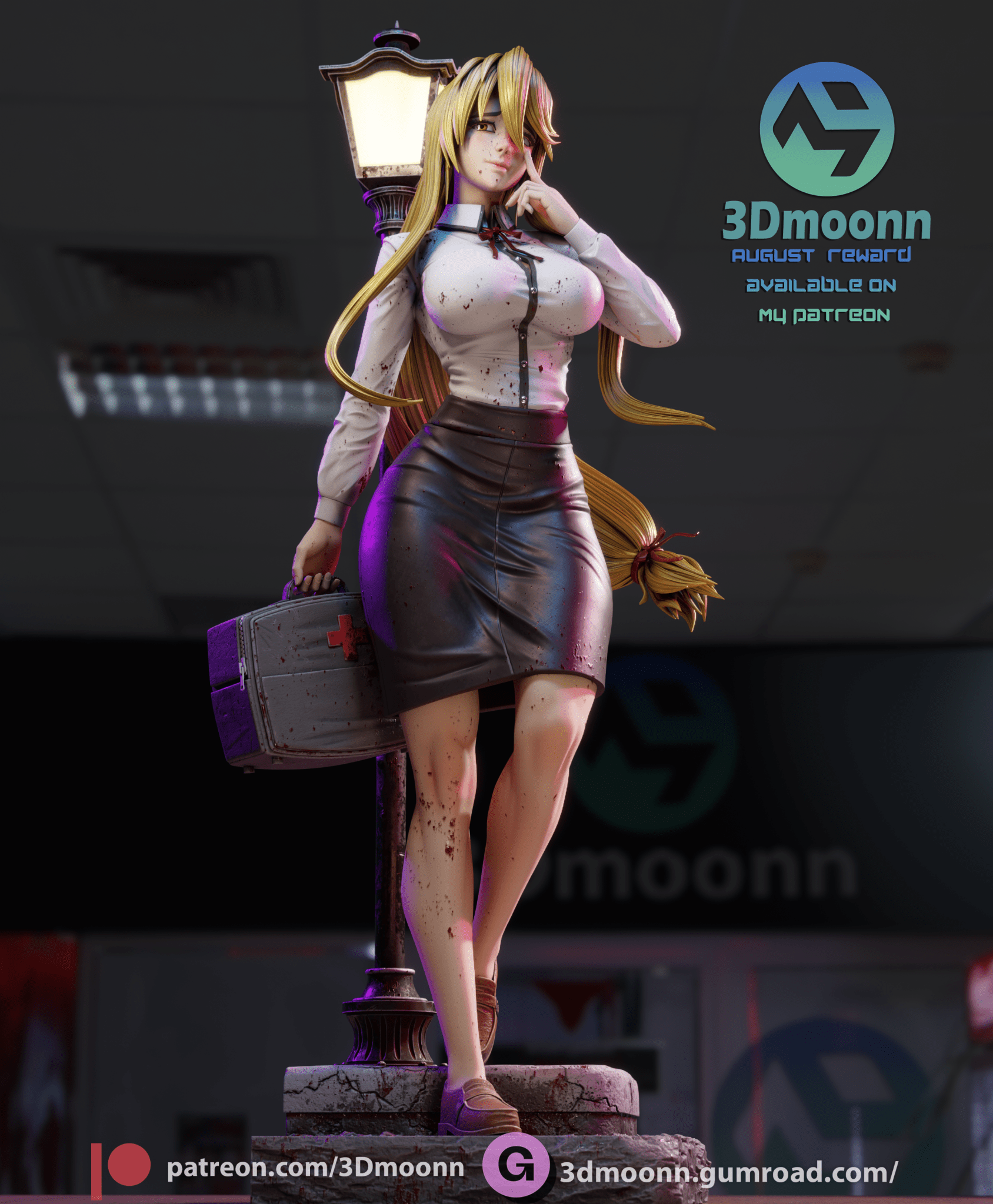 Shizuka Marikawa - 3DMoonn - Dark Forge Arts