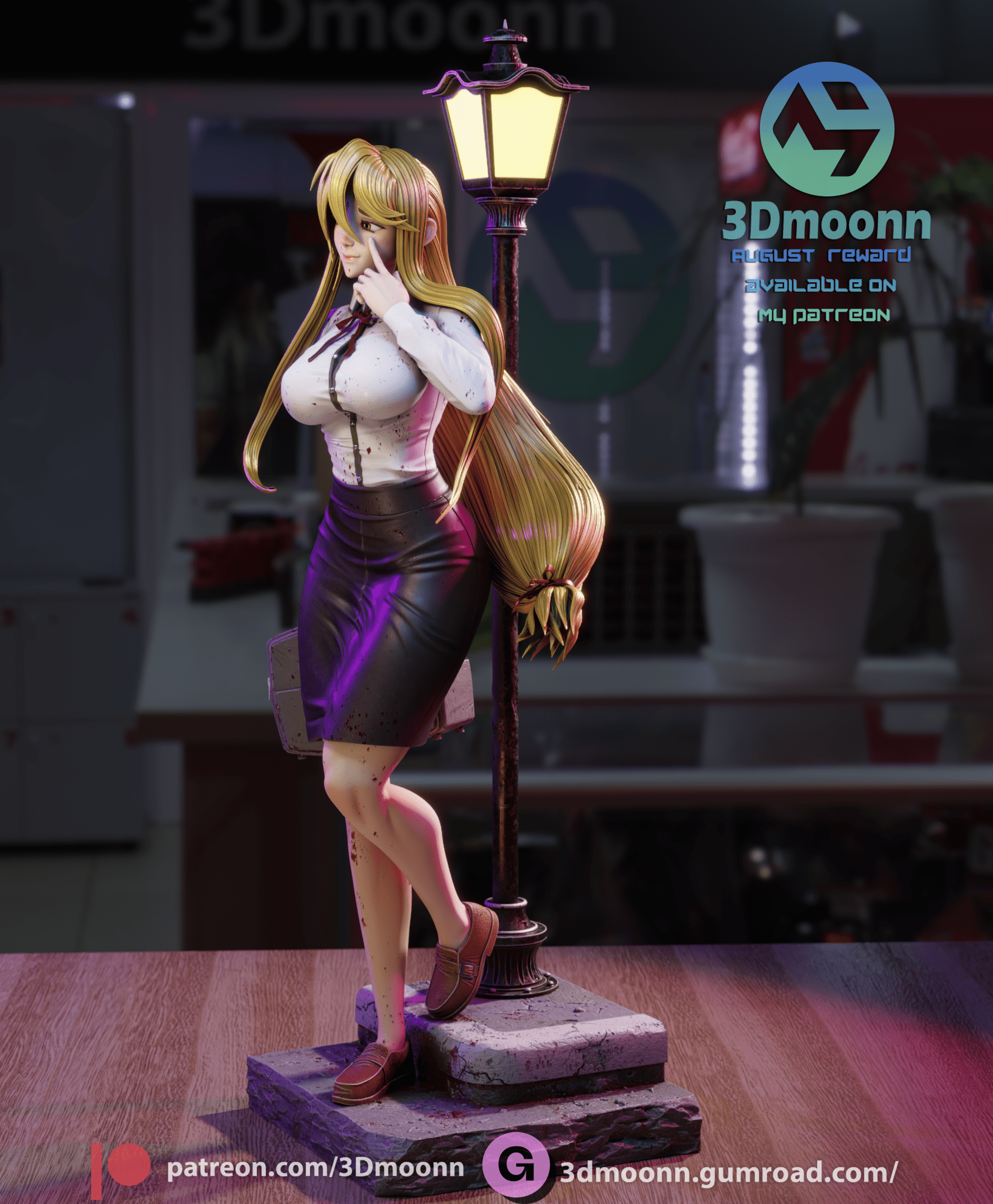 Shizuka Marikawa - 3DMoonn - Dark Forge Arts