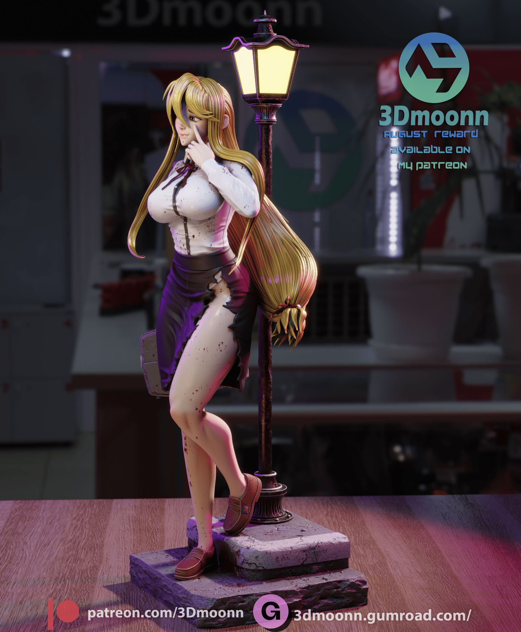 Shizuka Marikawa - 3DMoonn - Dark Forge Arts