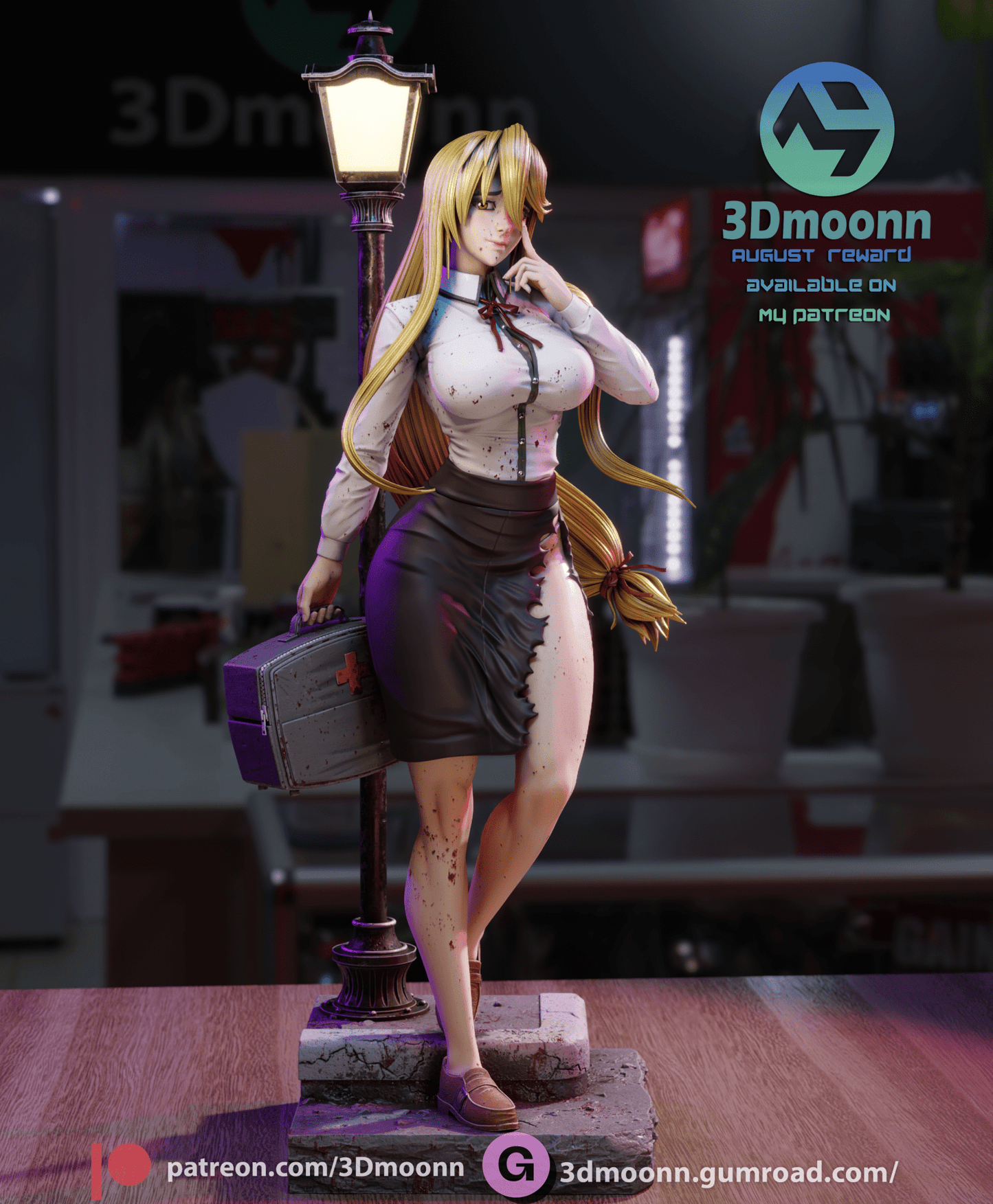 Shizuka Marikawa - 3DMoonn - Dark Forge Arts