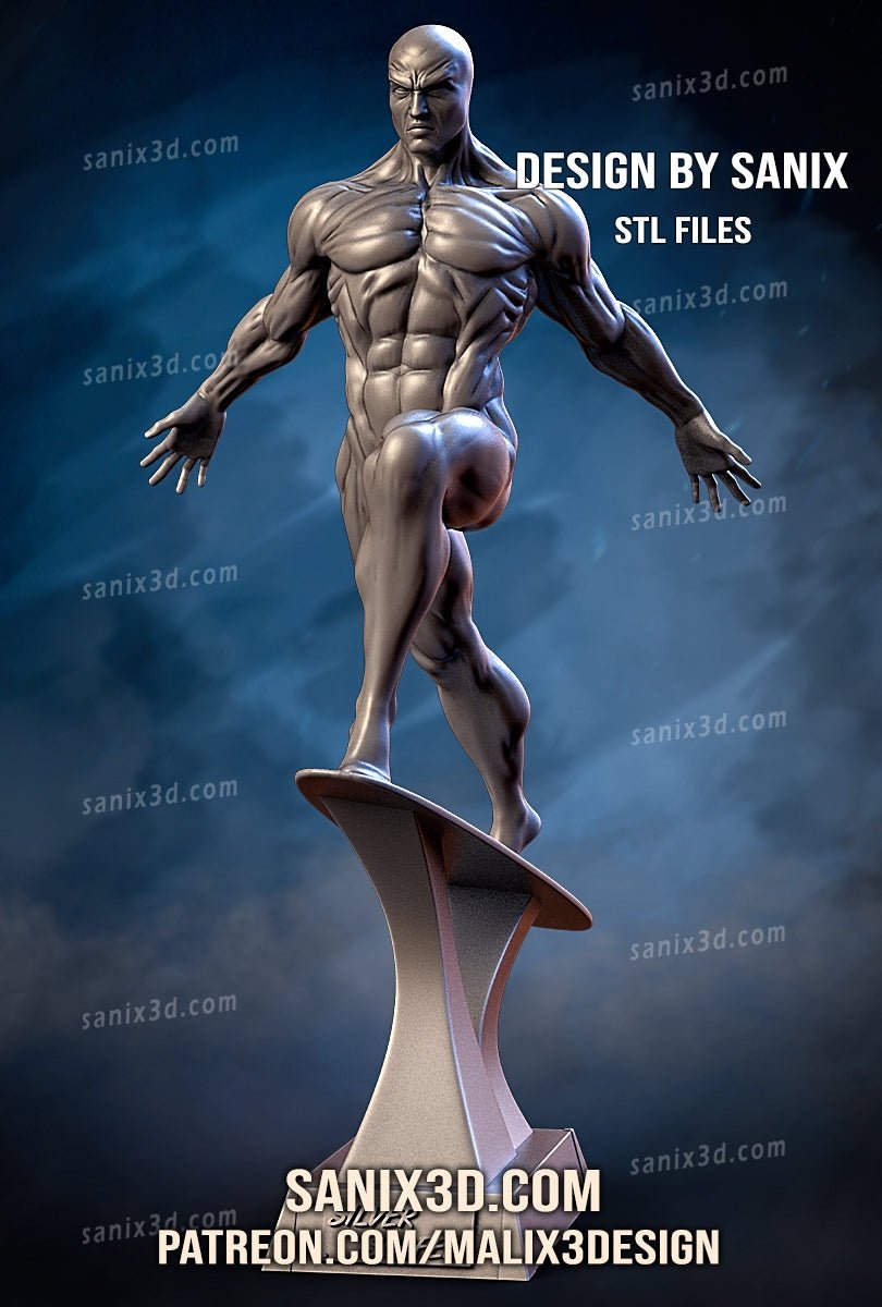 Silver Surfer - Fantastic Four - Sanix3D - Dark Forge Arts