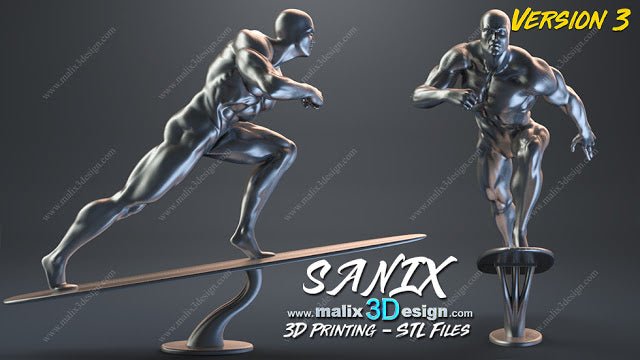 Silver Surfer - Fantastic Four - Sanix3D - Dark Forge Arts