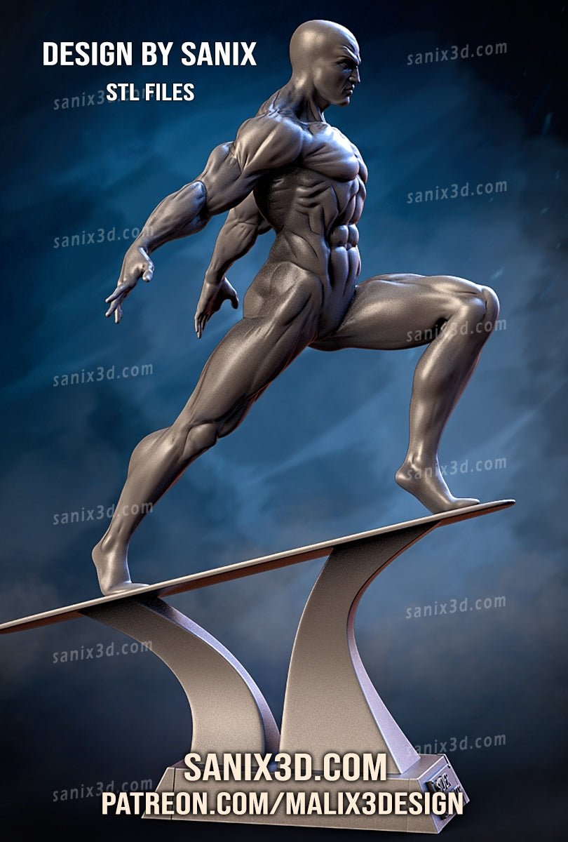 Silver Surfer - Fantastic Four - Sanix3D - Dark Forge Arts