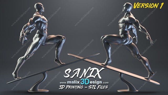 Silver Surfer - Fantastic Four - Sanix3D - Dark Forge Arts