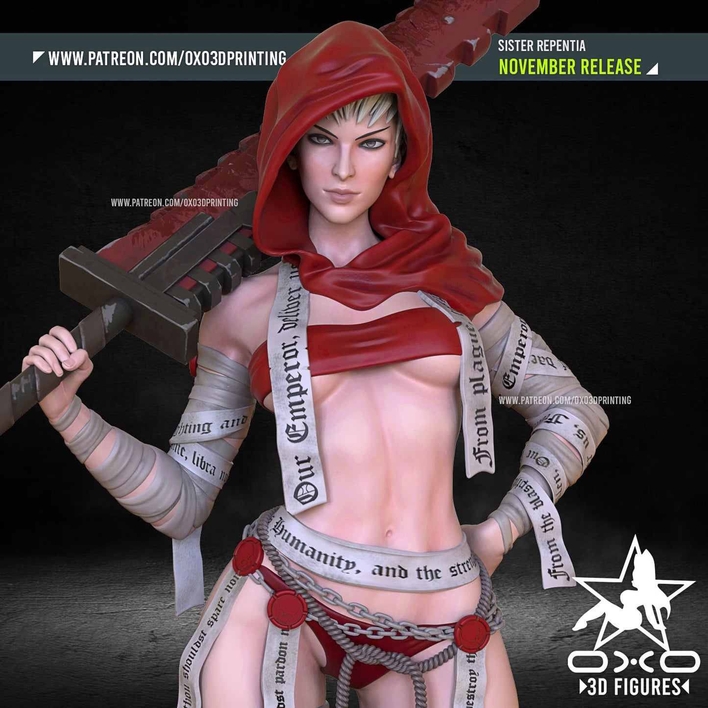 Sister Repentia - OXO3D - Dark Forge Arts