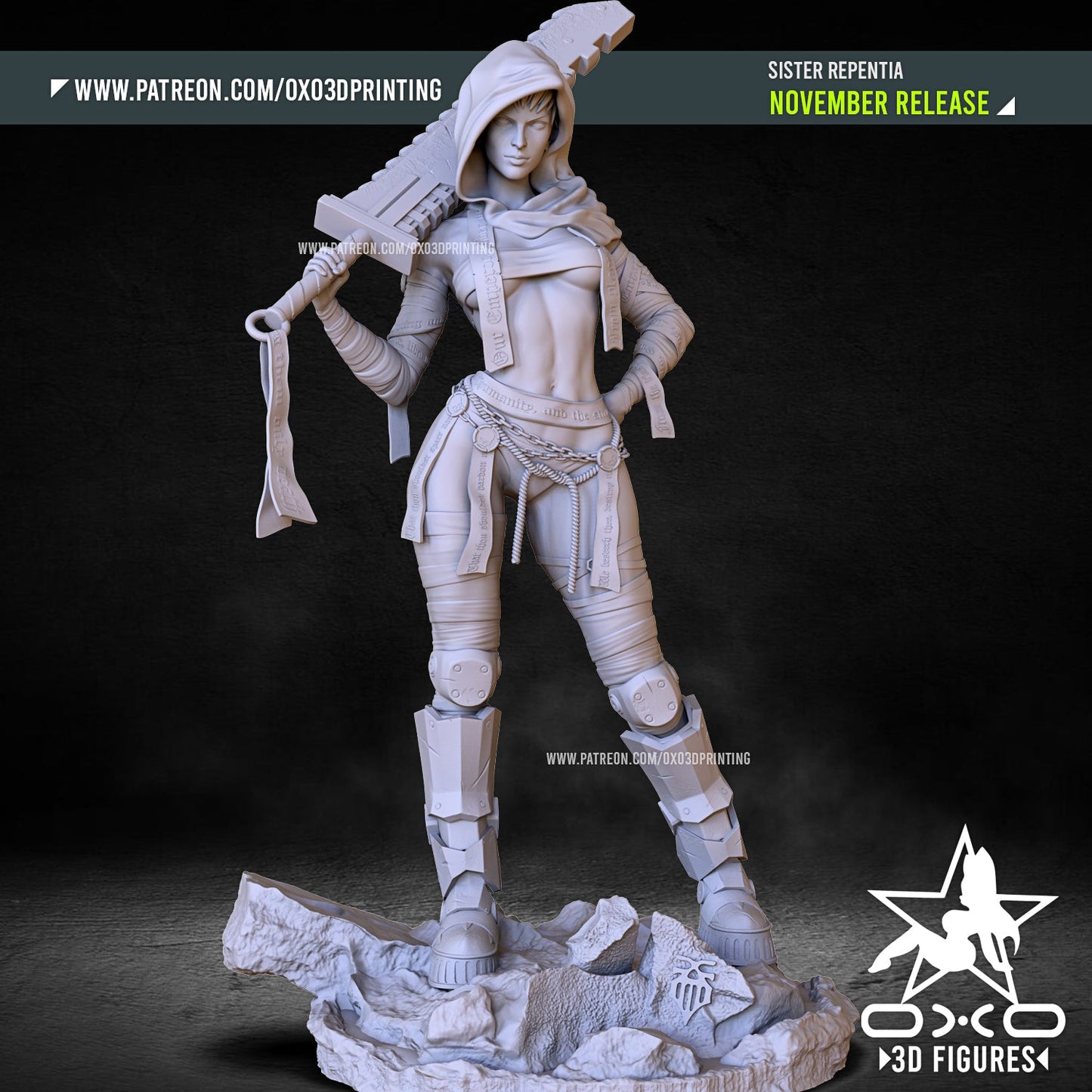 Sister Repentia - OXO3D - Dark Forge Arts