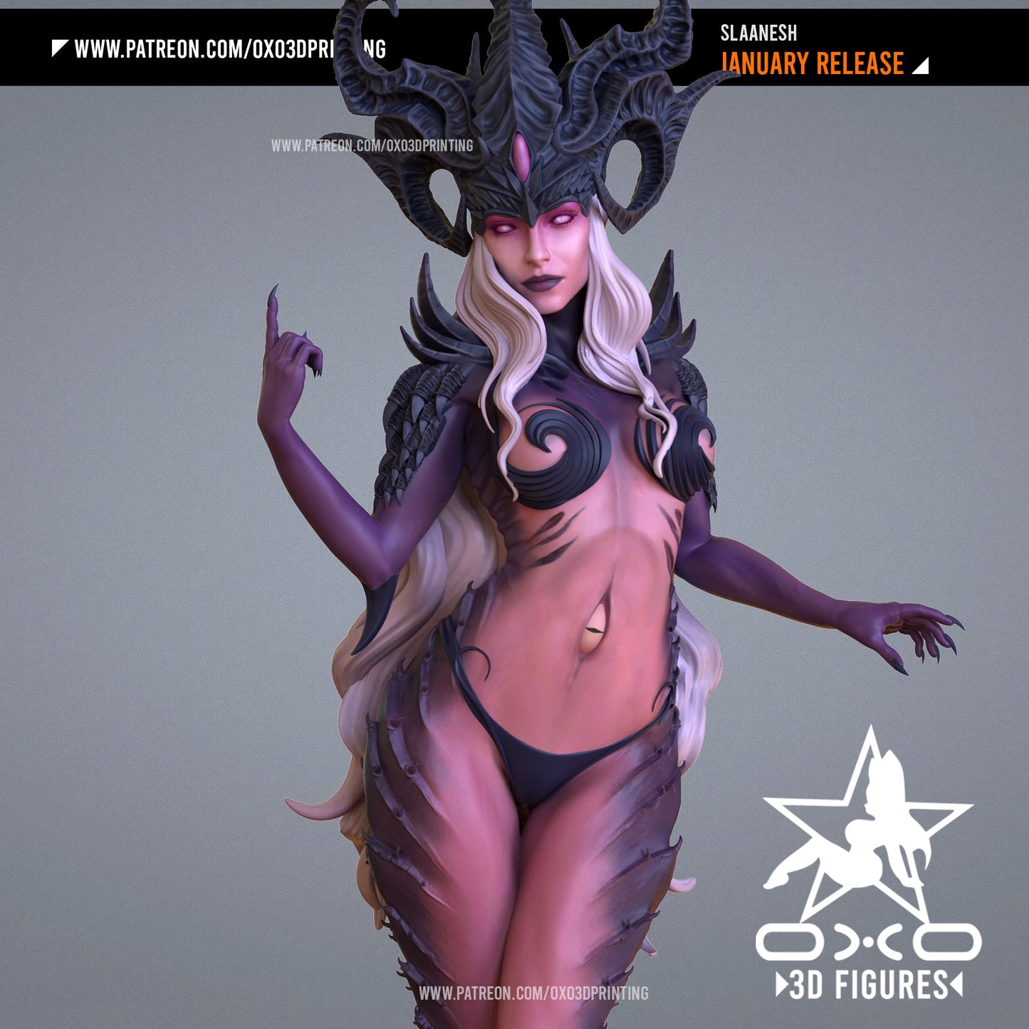 Slaanesh - OXO3D - Dark Forge Arts