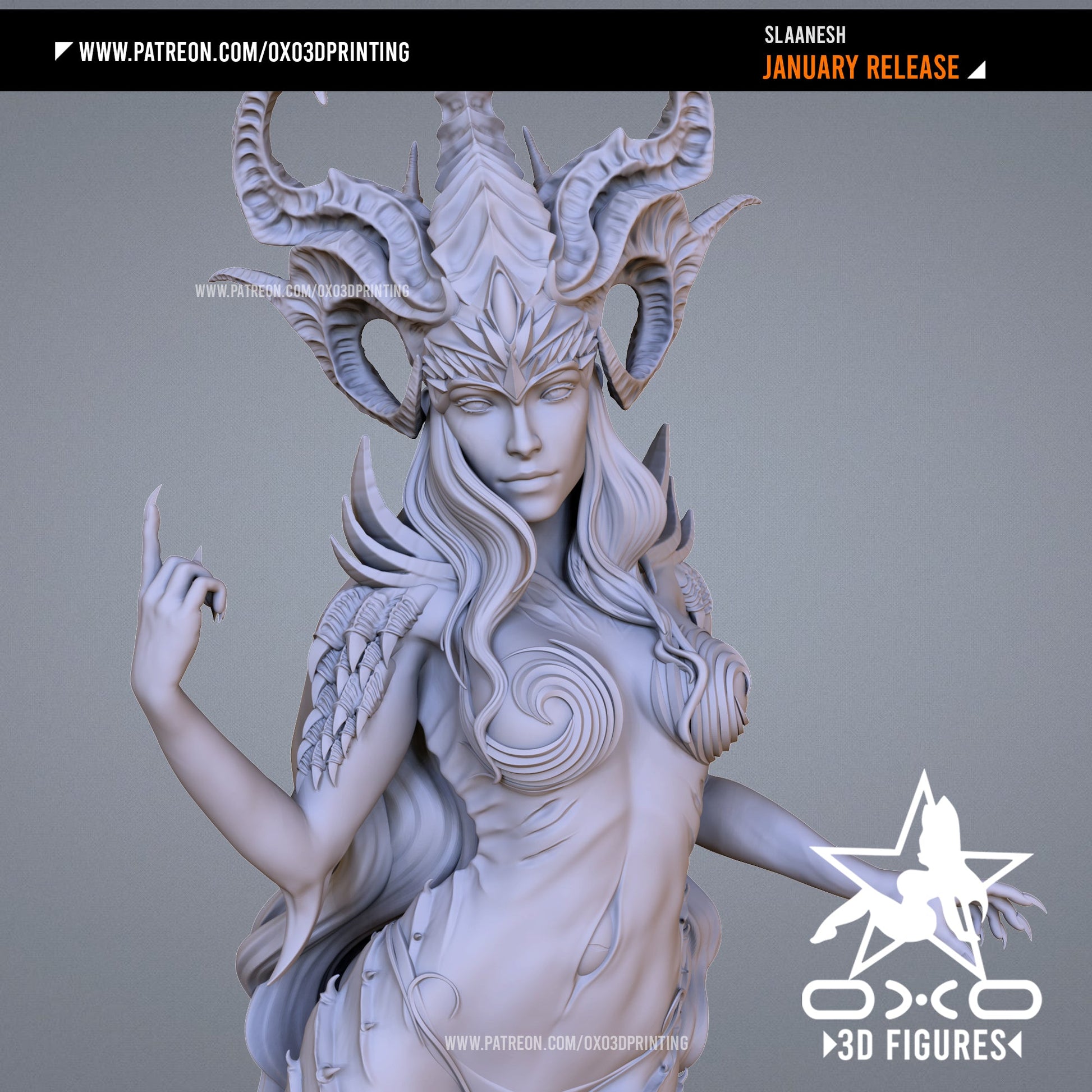 Slaanesh - OXO3D - Dark Forge Arts