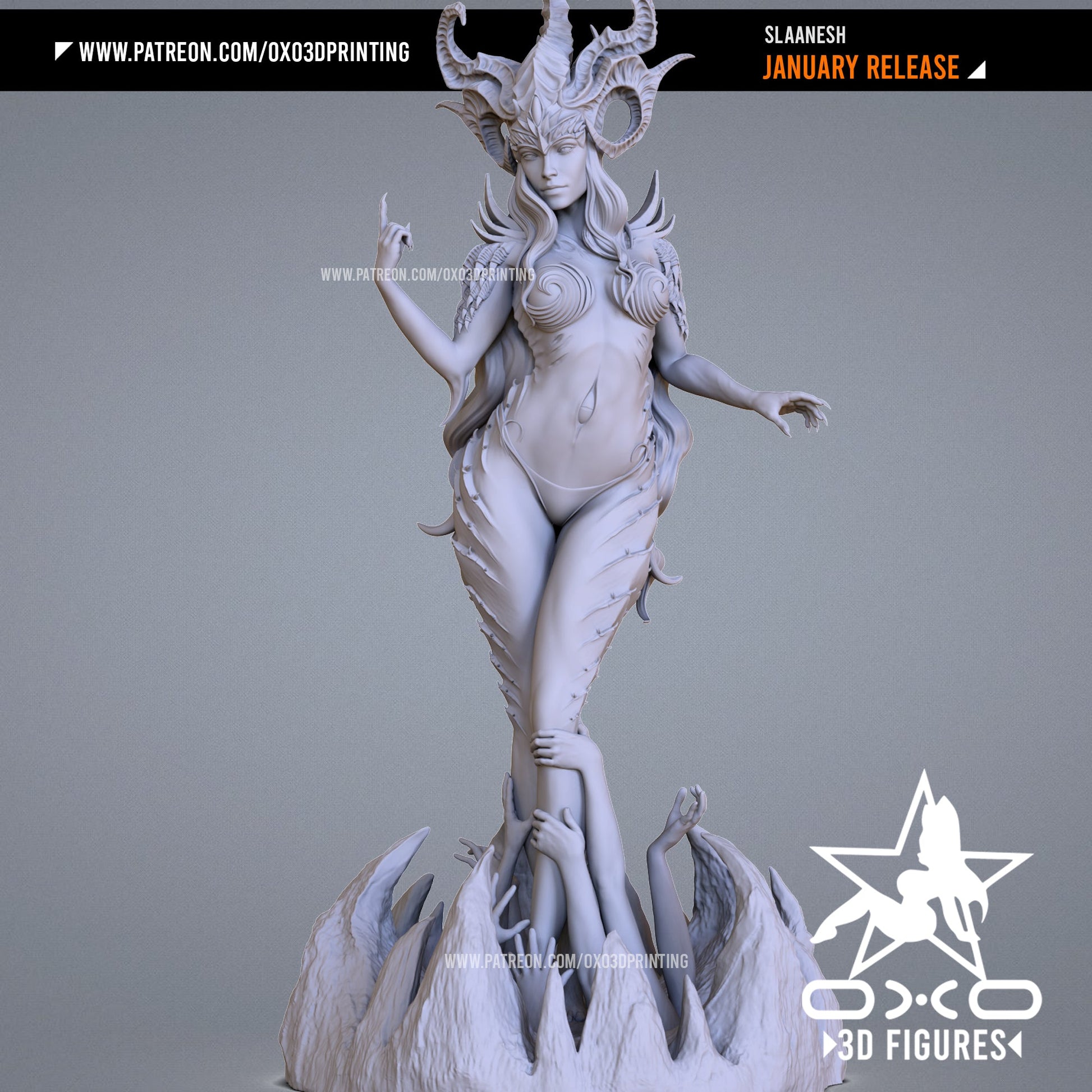 Slaanesh - OXO3D - Dark Forge Arts
