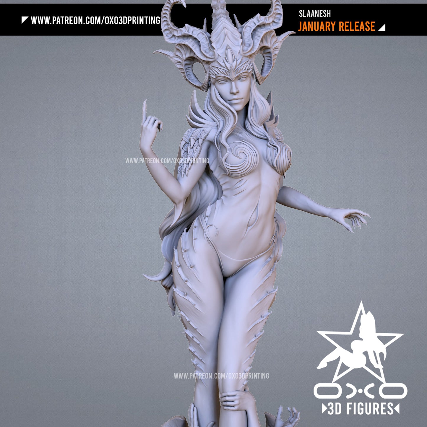 Slaanesh - OXO3D - Dark Forge Arts