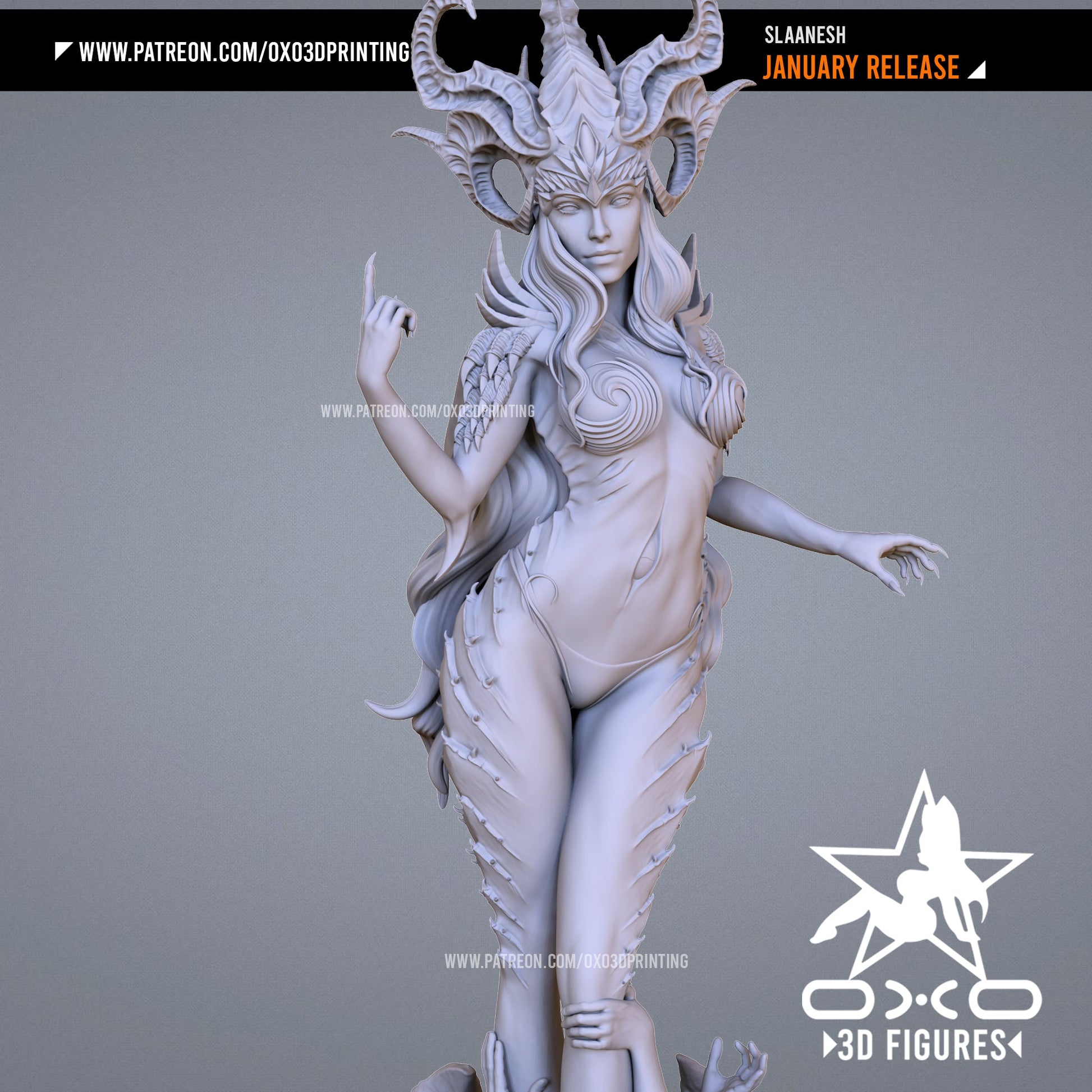 Slaanesh - OXO3D - Dark Forge Arts