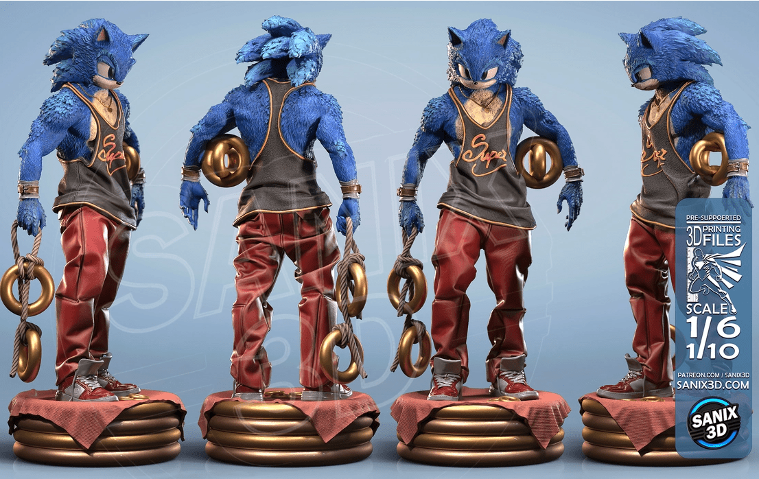 Sonic the Hedgedog - Sanix3D - Dark Forge Arts