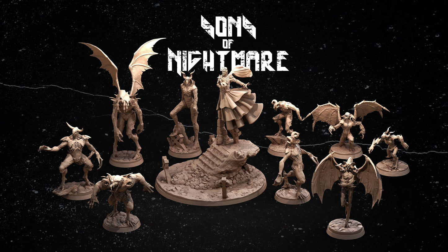 Sons of Nightmare - ClayCyanide - Dark Forge Arts