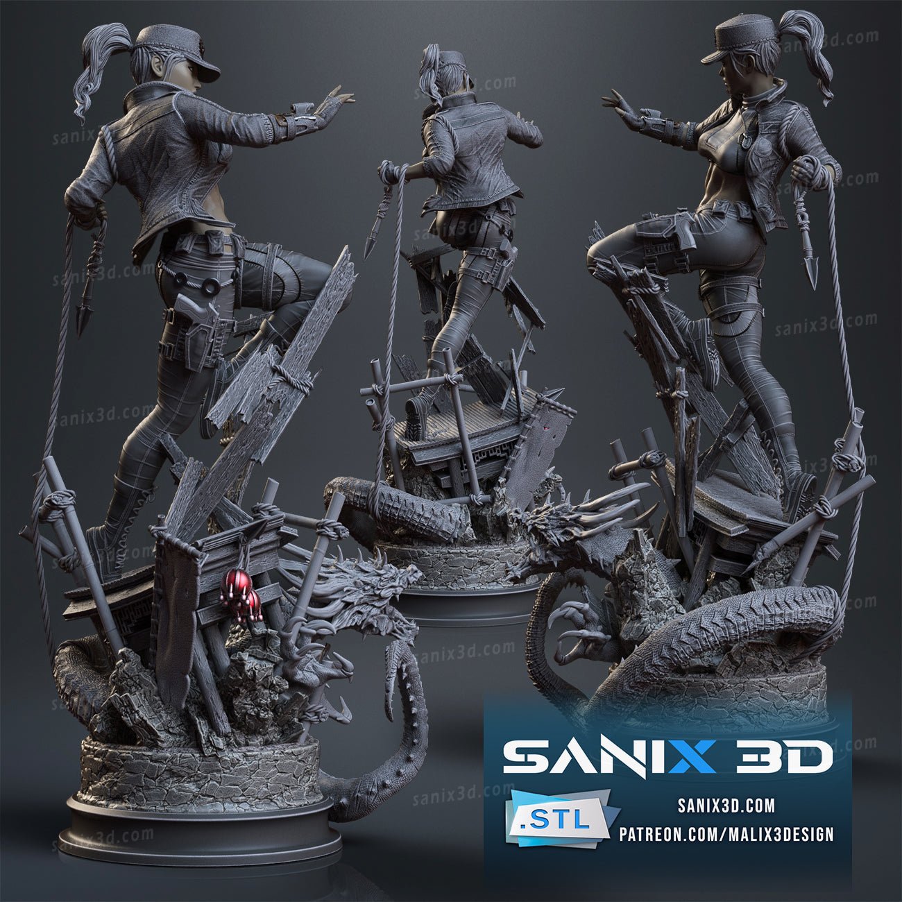 Sonya Blade - Sanix3D - Dark Forge Arts
