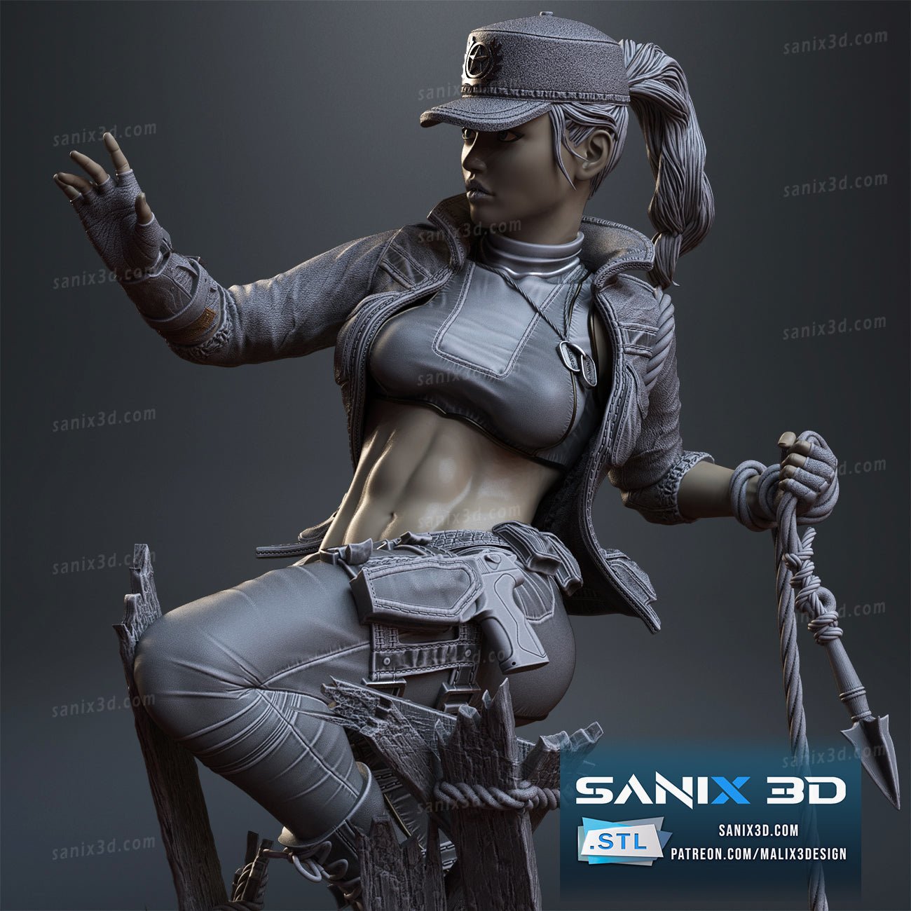 Sonya Blade - Sanix3D - Dark Forge Arts