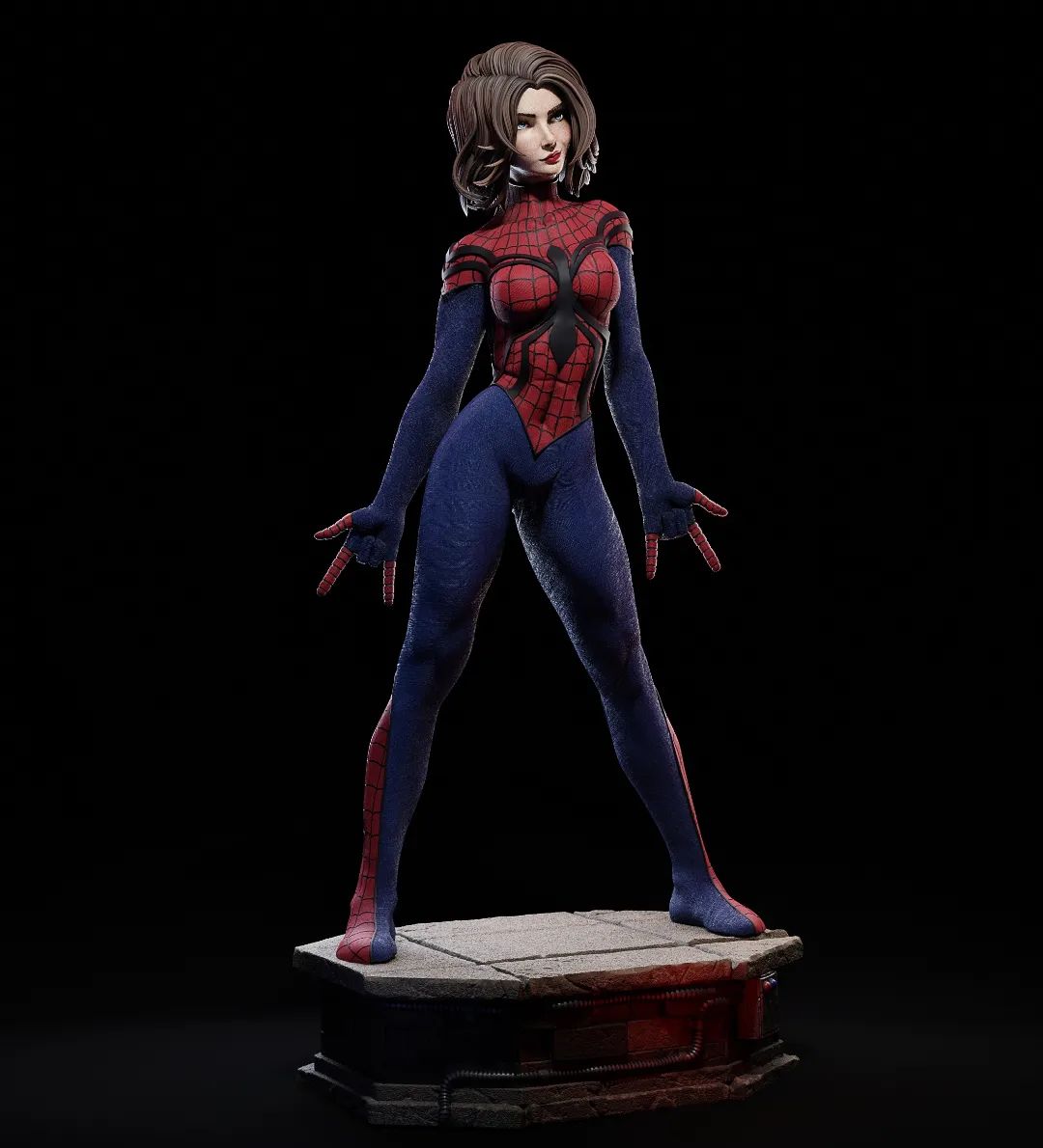 Spider - Girl - CA 3D Studios - Dark Forge Arts