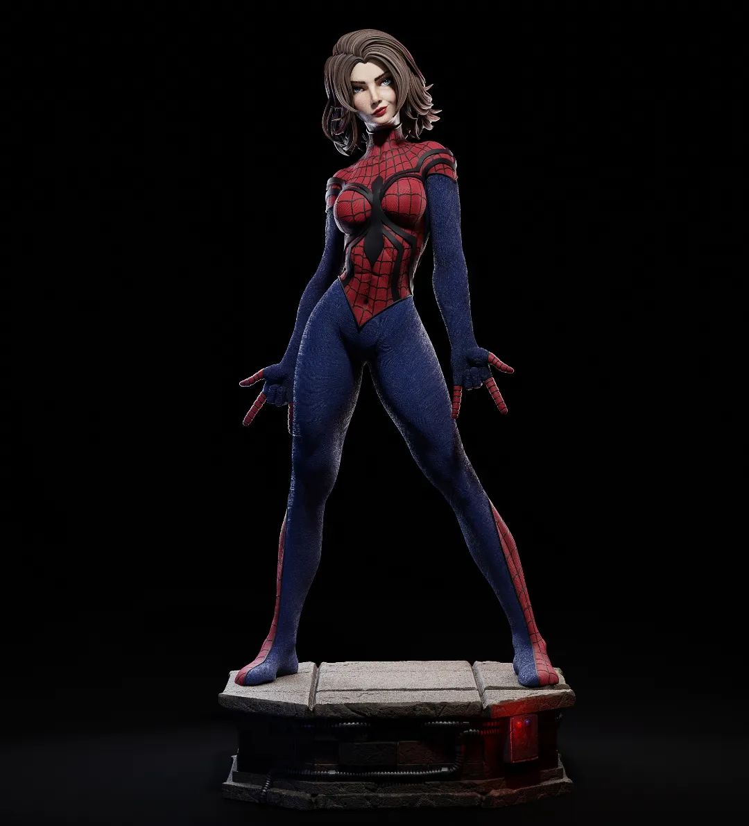 Spider - Girl - CA 3D Studios - Dark Forge Arts
