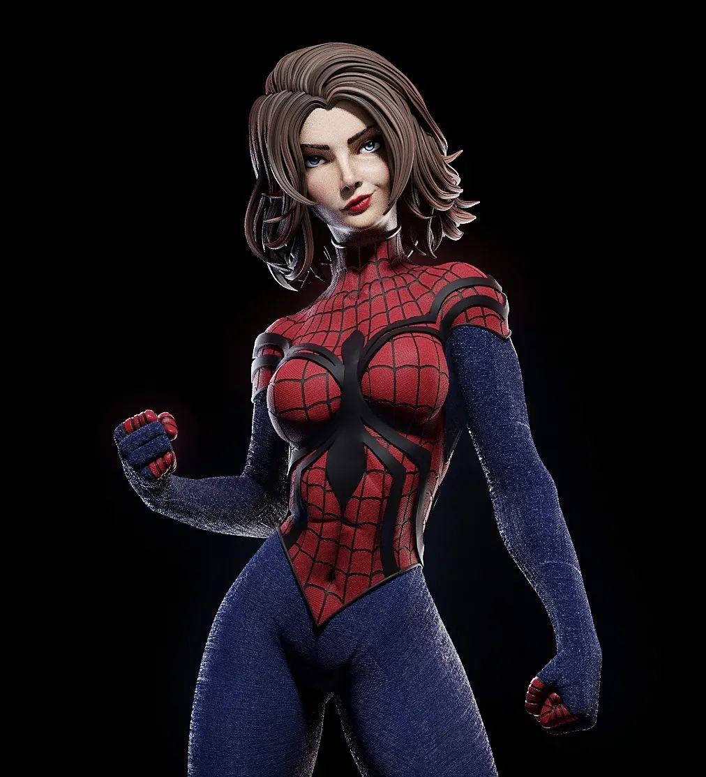 Spider - Girl - CA 3D Studios - Dark Forge Arts