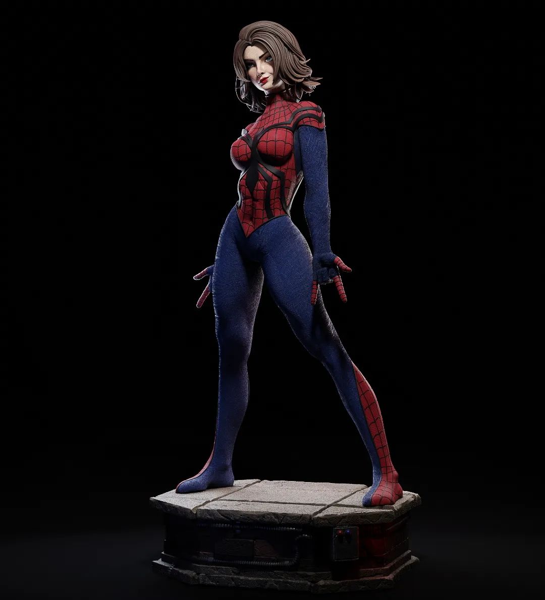 Spider - Girl - CA 3D Studios - Dark Forge Arts