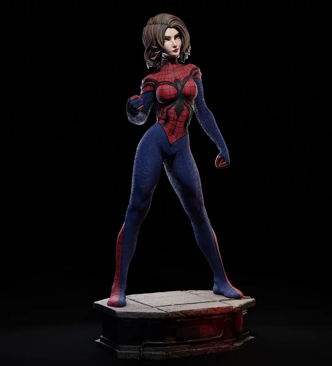 Spider - Girl - CA 3D Studios - Dark Forge Arts