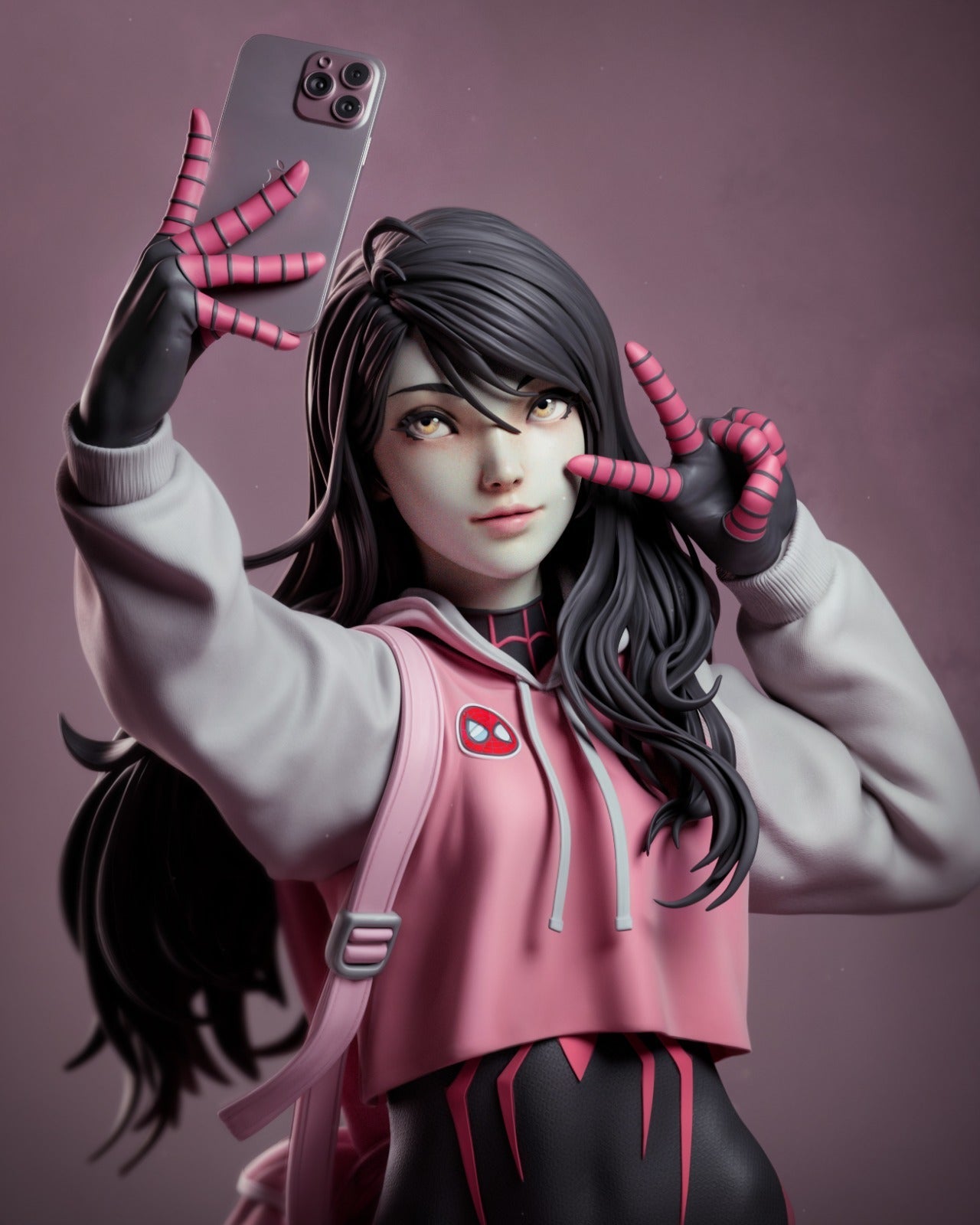 Spider - Girl Selfie - CA 3D Studios - Dark Forge Arts