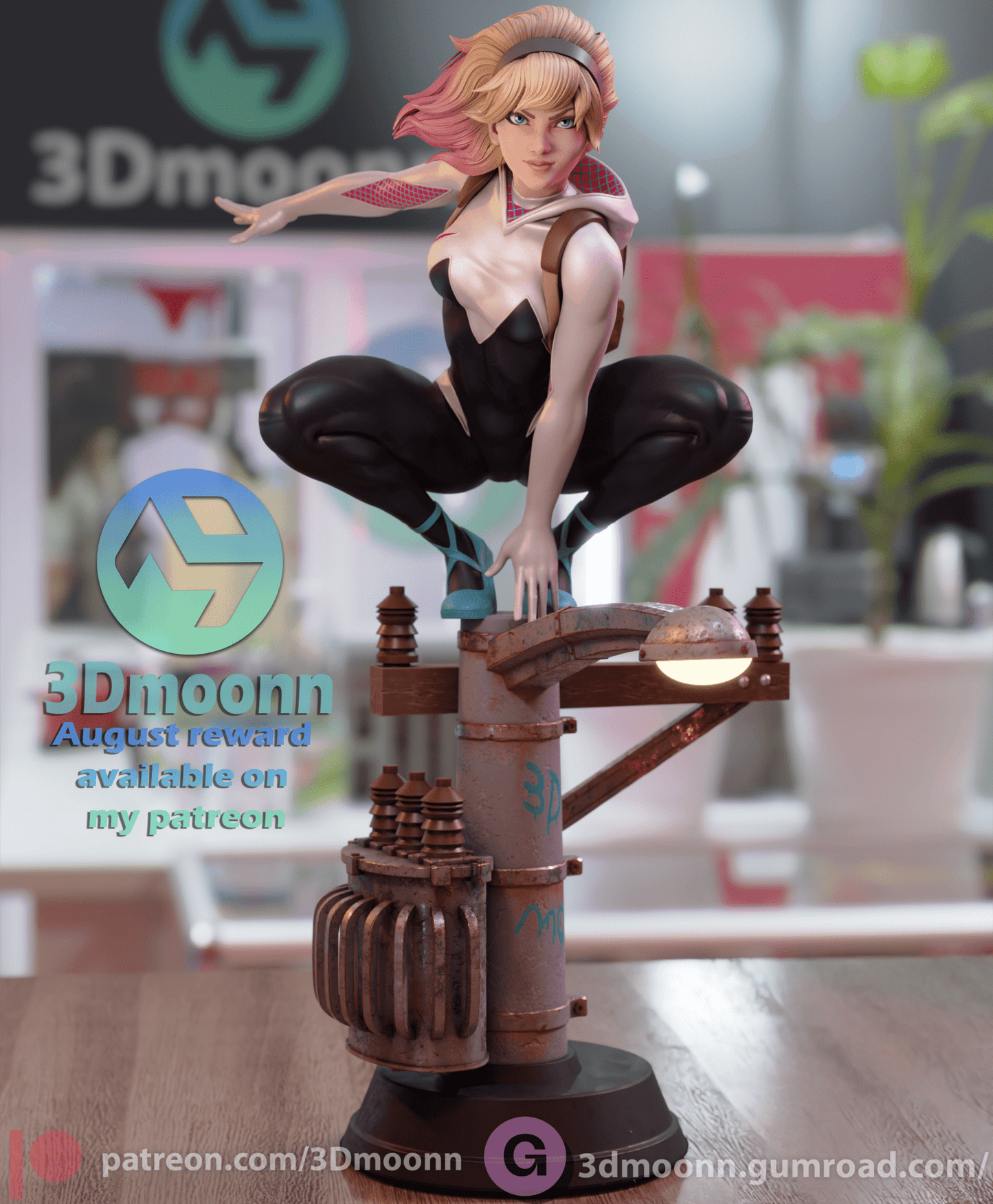 Spider Gwen - 3DMoonn - Dark Forge Arts