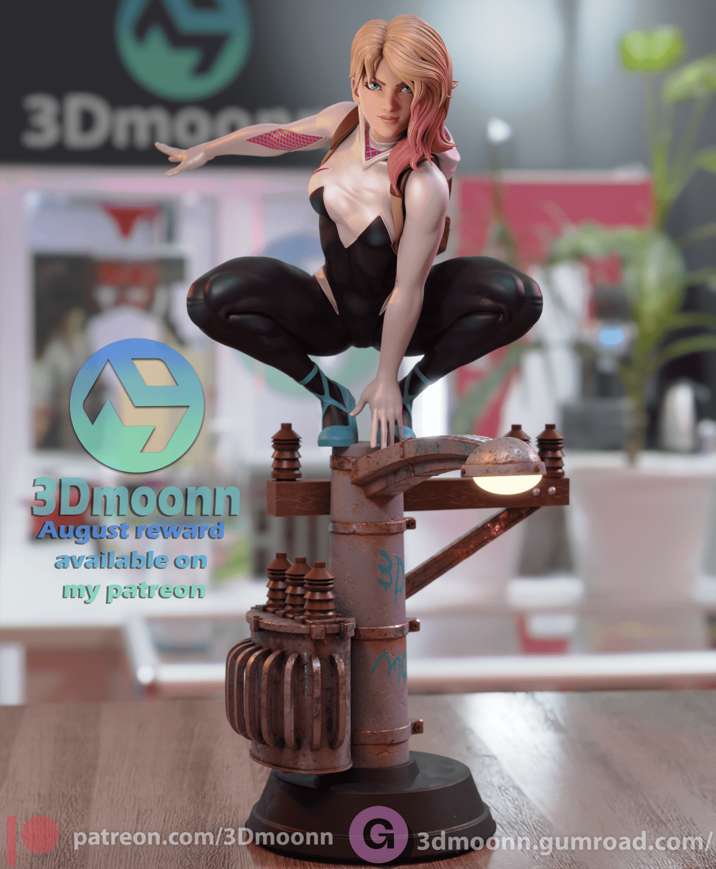 Spider Gwen - 3DMoonn - Dark Forge Arts