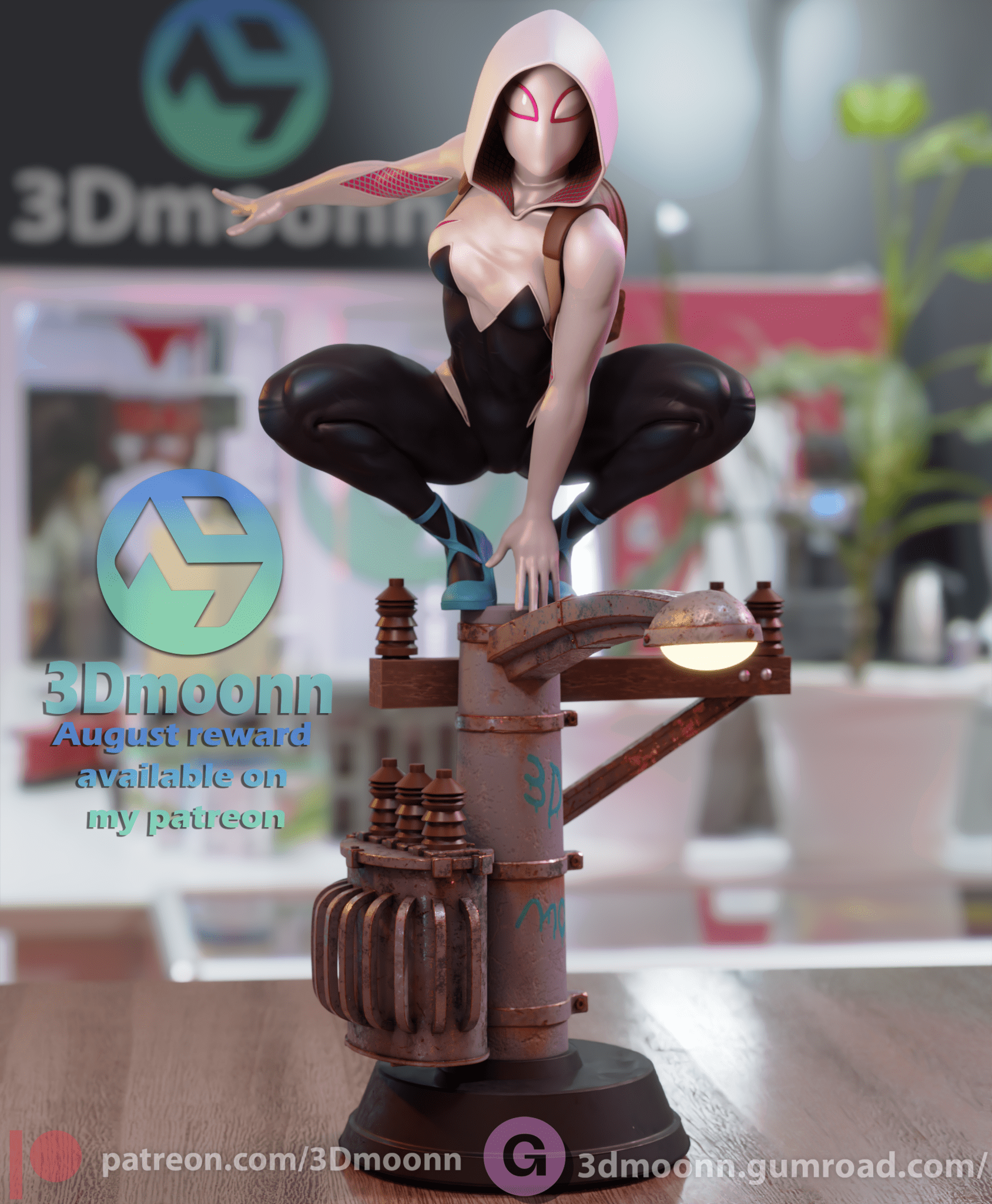 Spider Gwen - 3DMoonn - Dark Forge Arts