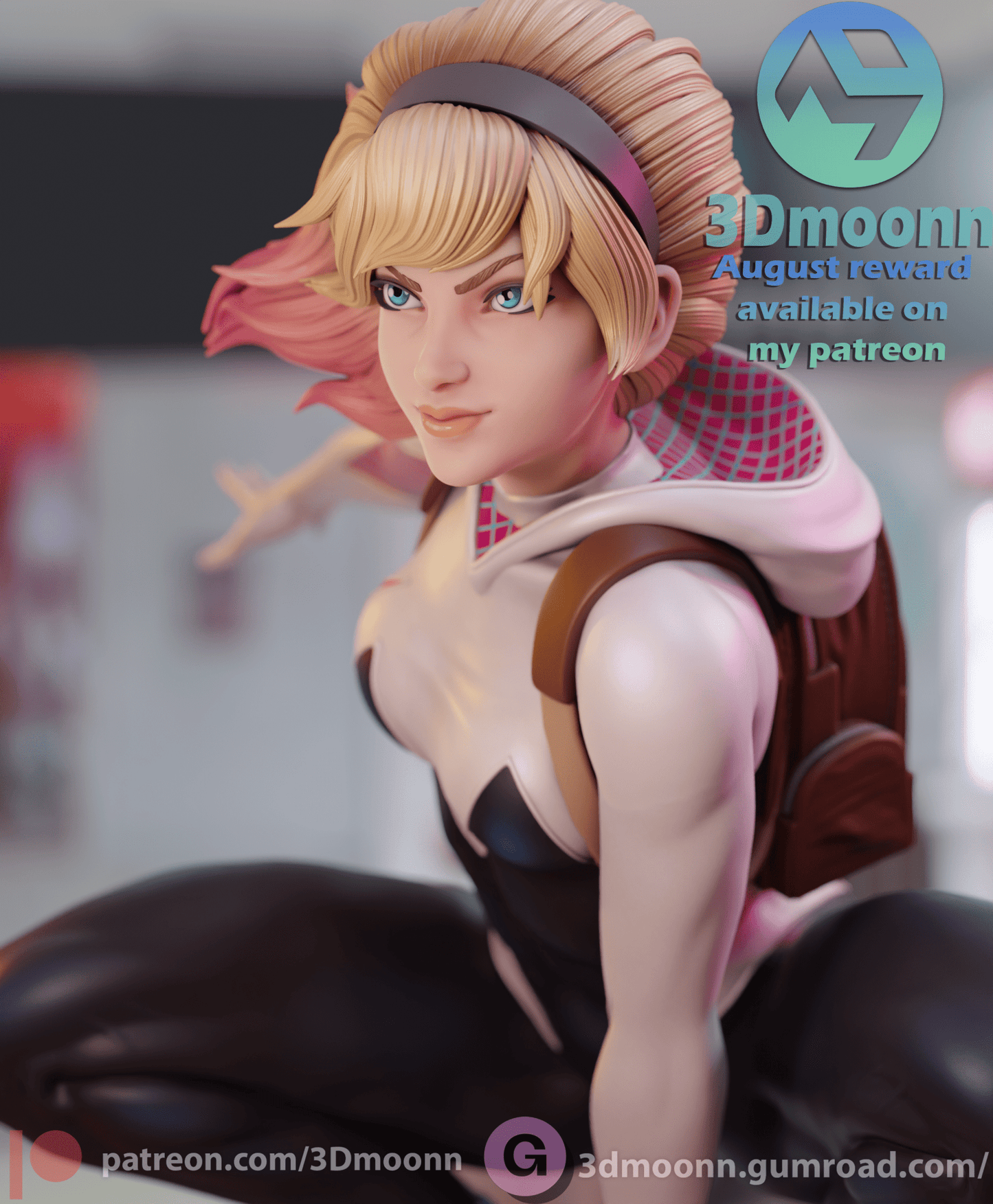 Spider Gwen - 3DMoonn - Dark Forge Arts