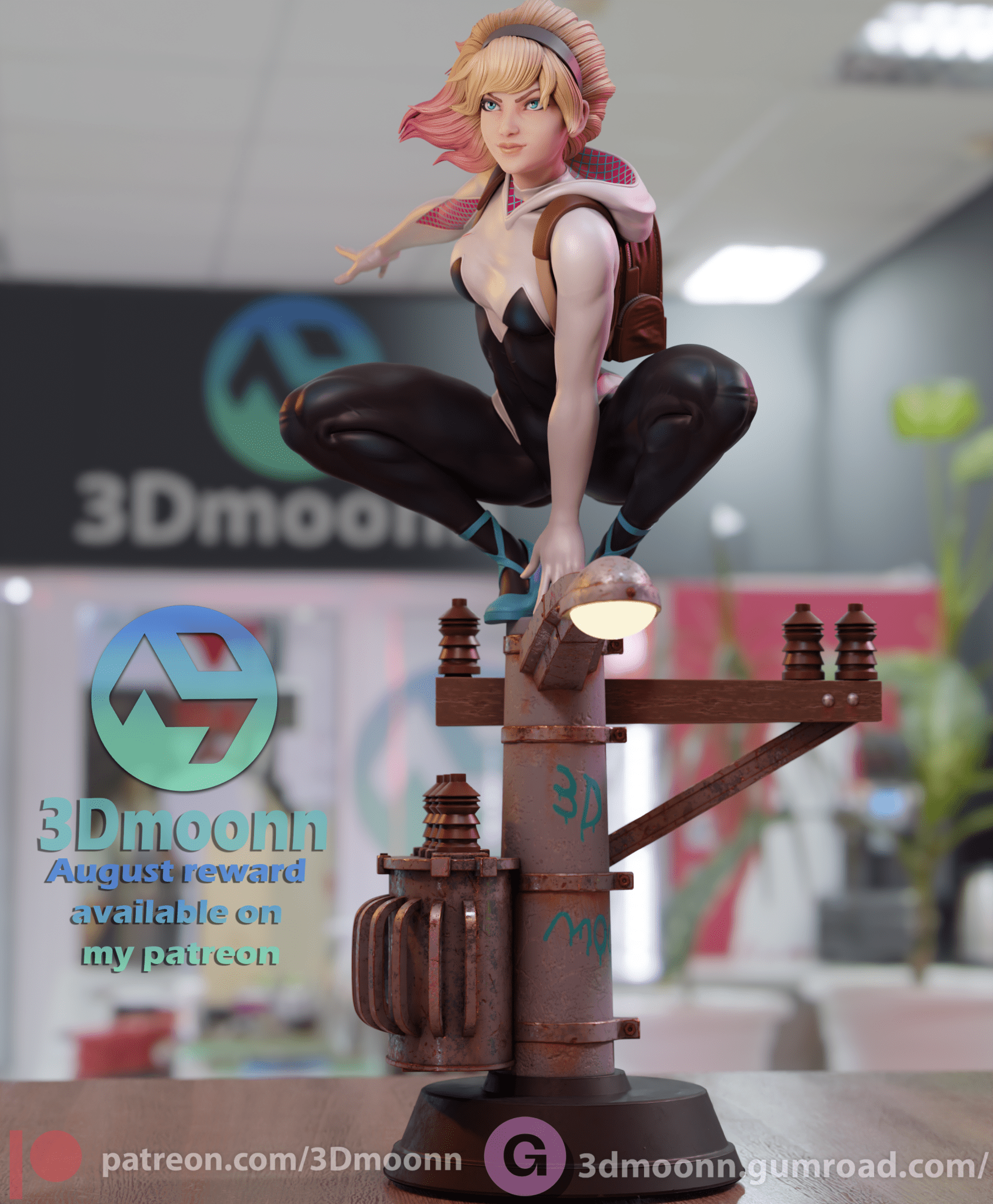 Spider Gwen - 3DMoonn - Dark Forge Arts