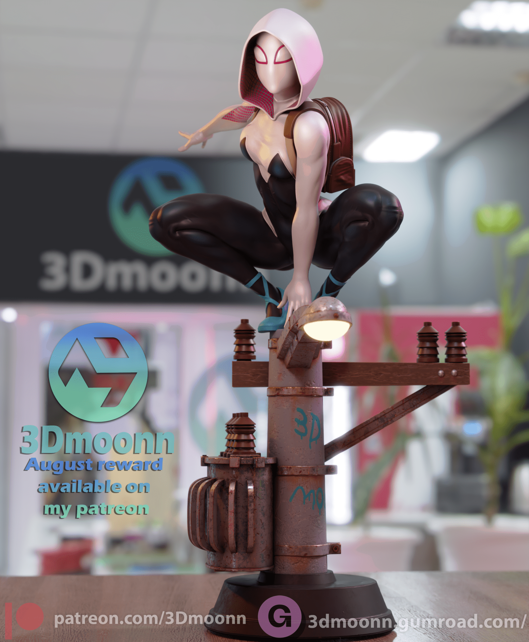 Spider Gwen - 3DMoonn - Dark Forge Arts