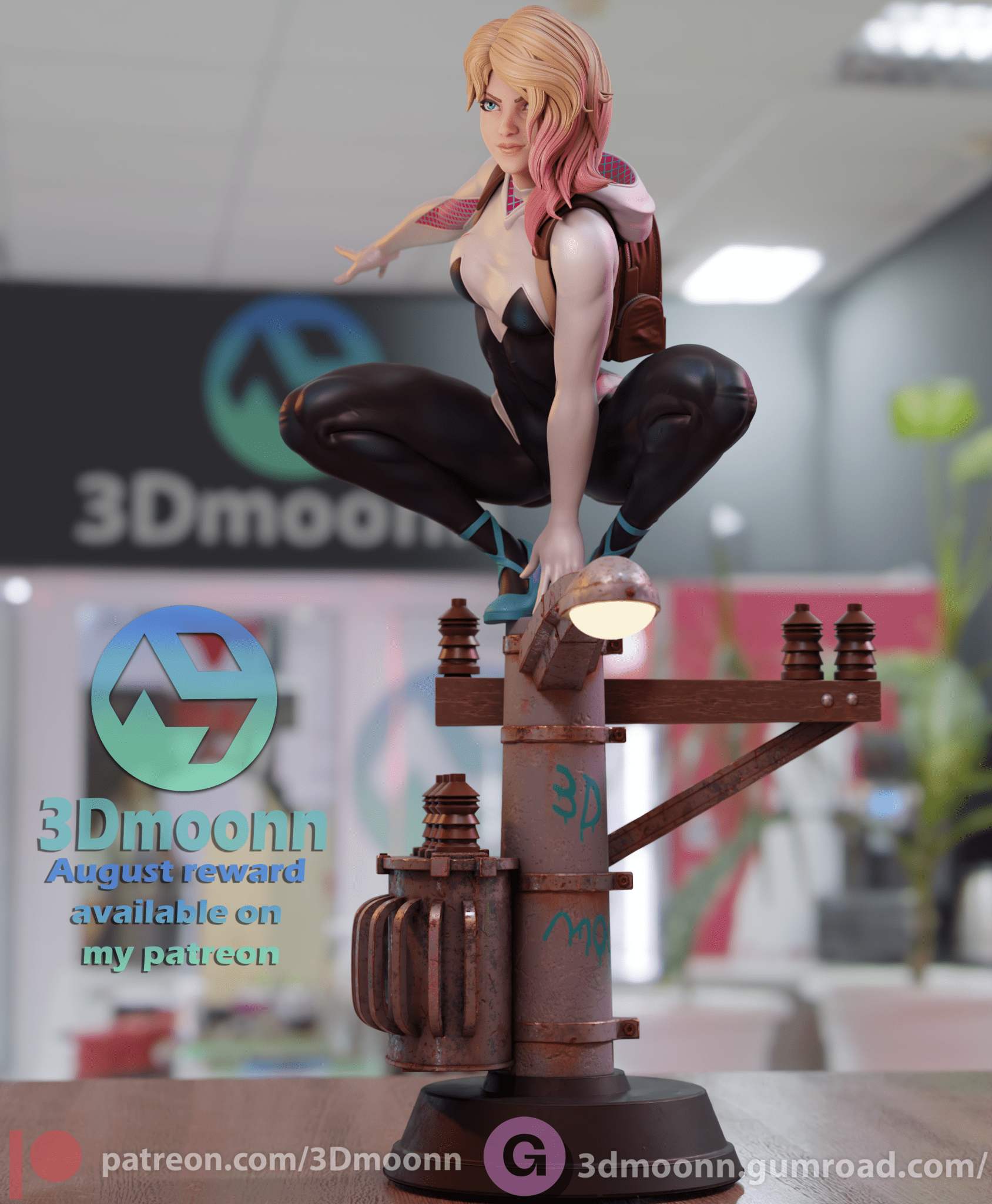 Spider Gwen - 3DMoonn - Dark Forge Arts