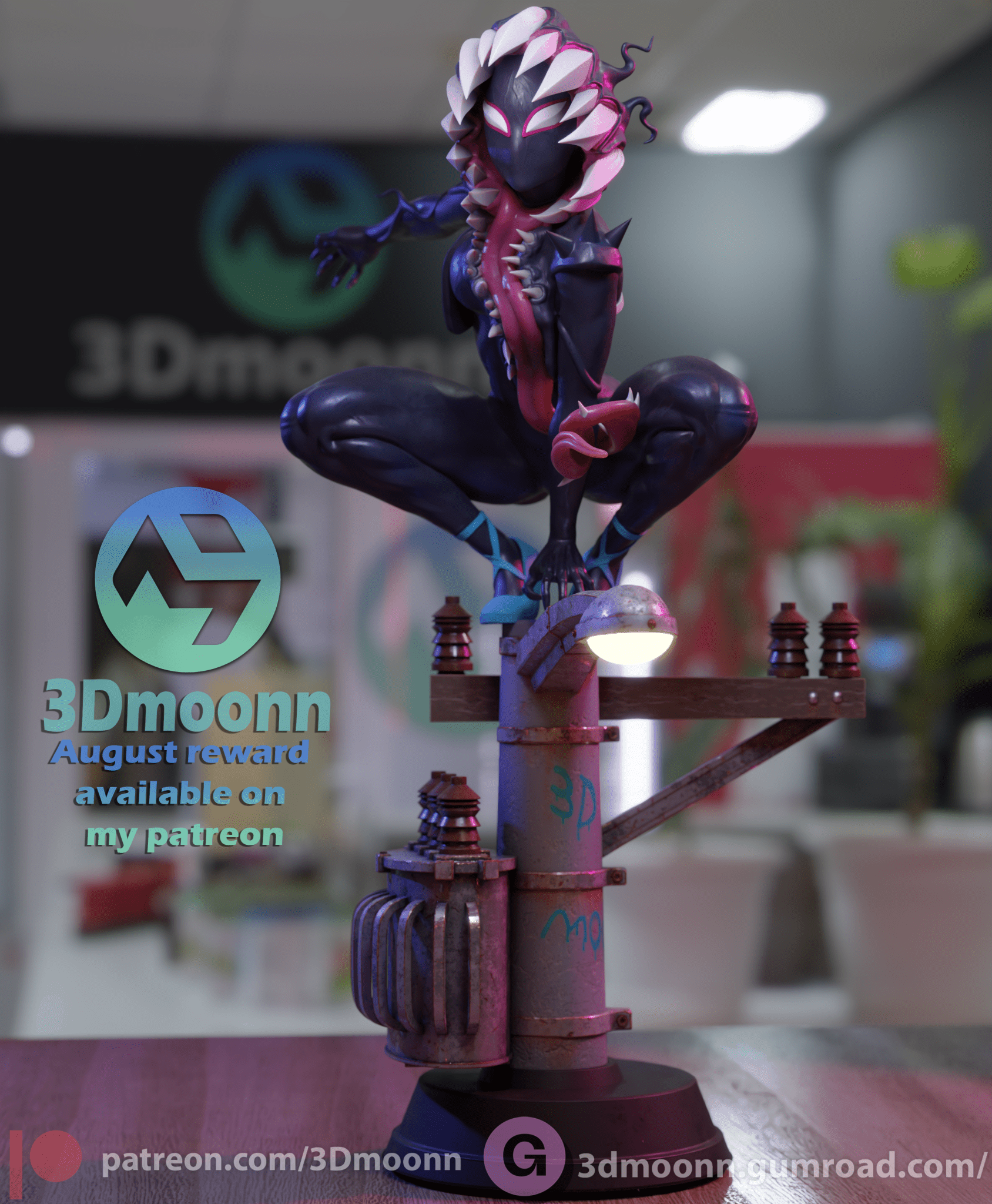 Spider Gwen - 3DMoonn - Dark Forge Arts