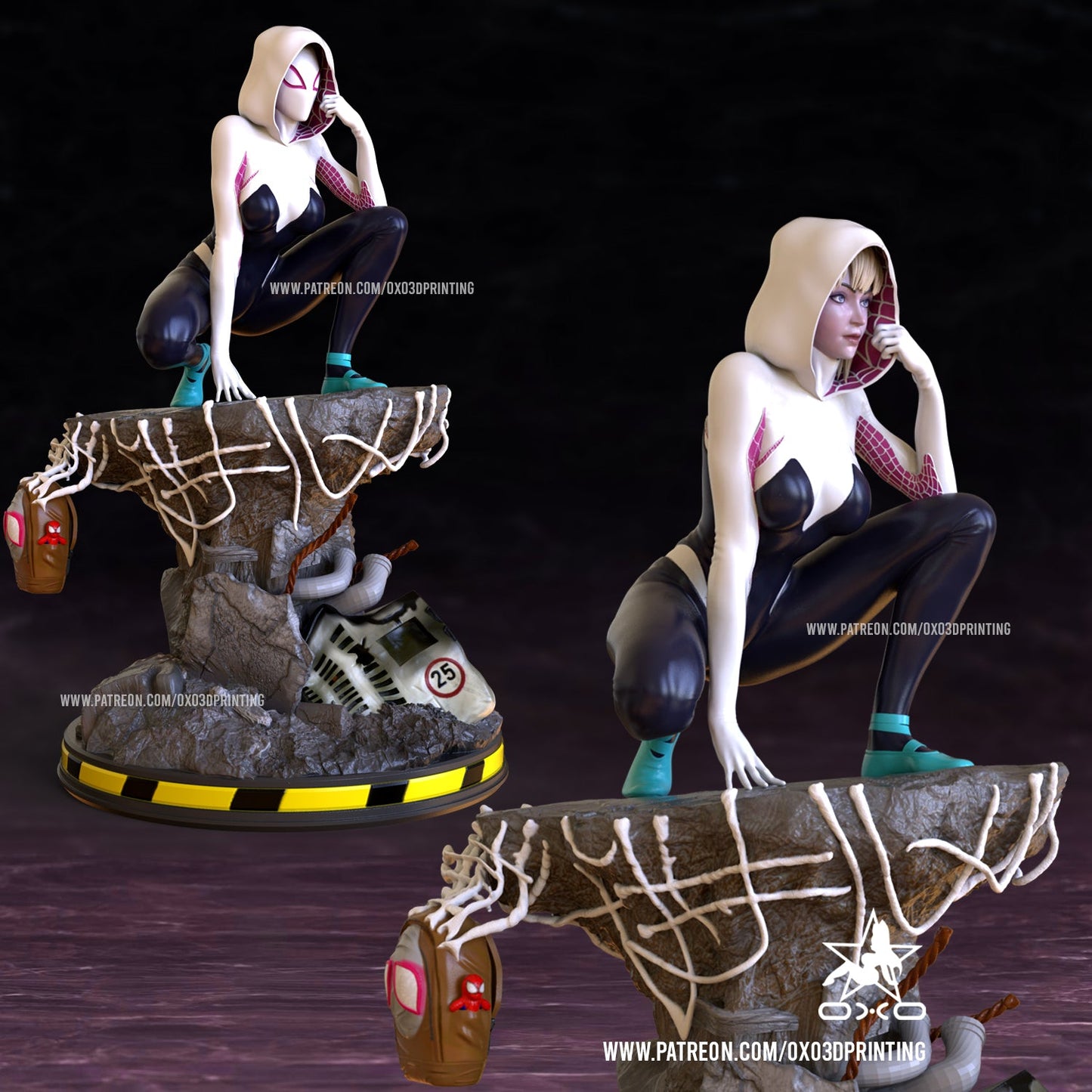 Spider Gwen - OXO3D - Dark Forge Arts