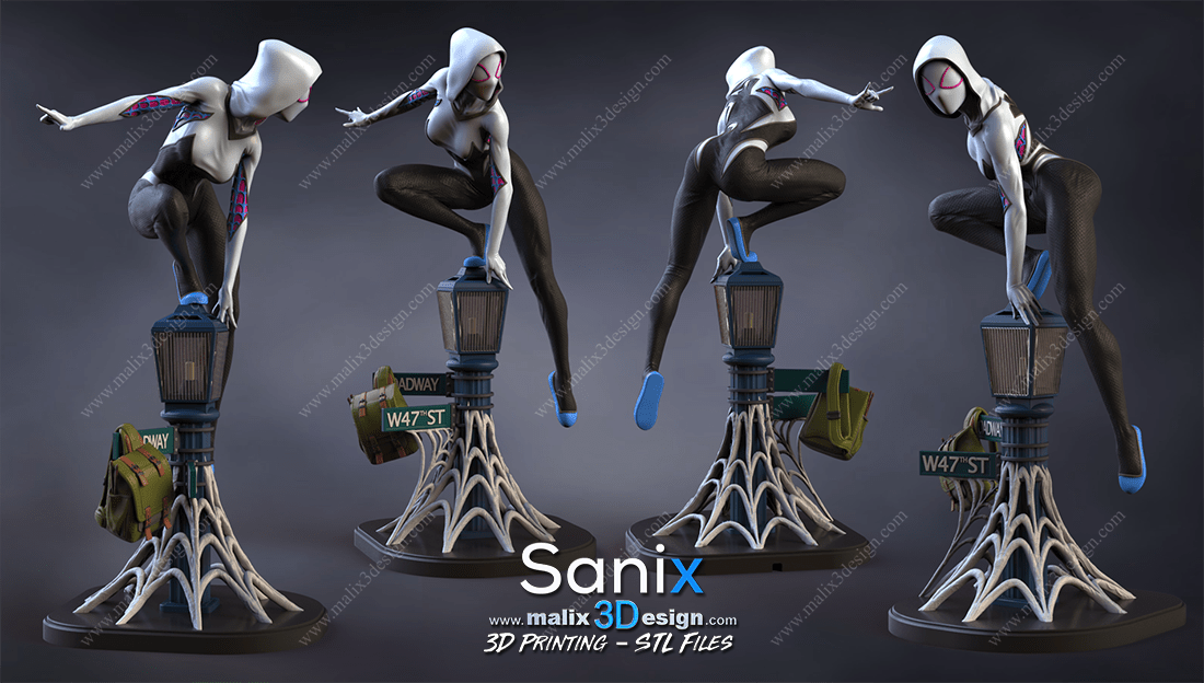 Spider Gwen - Sanix3D - Dark Forge Arts