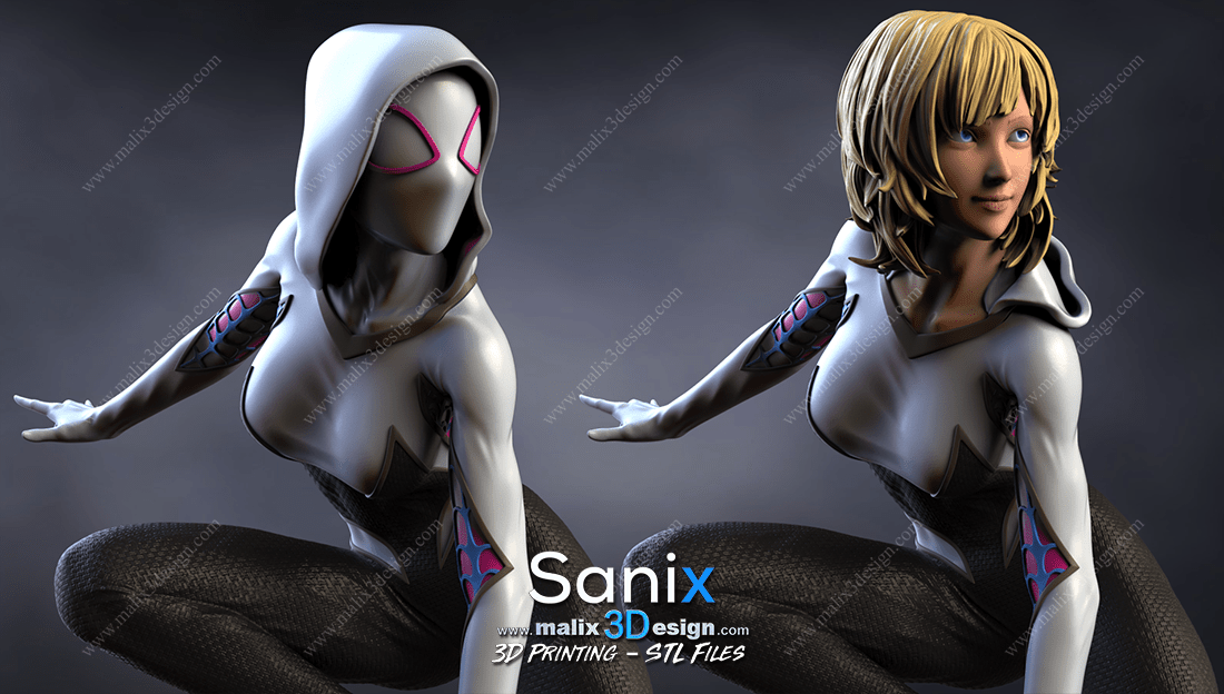 Spider Gwen - Sanix3D - Dark Forge Arts
