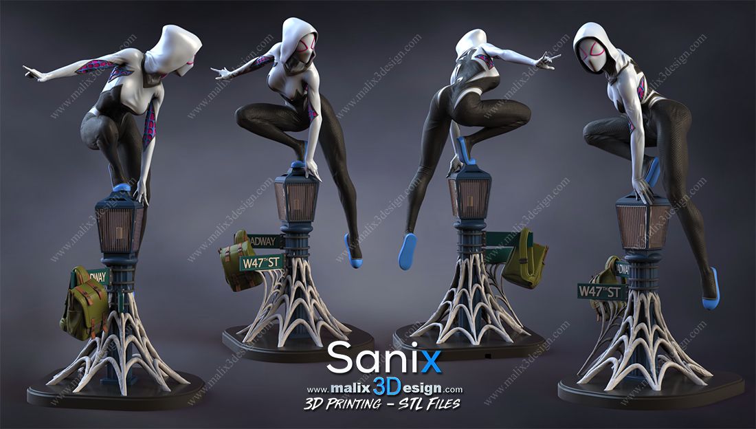 Spider Gwen - Sanix3D - Dark Forge Arts