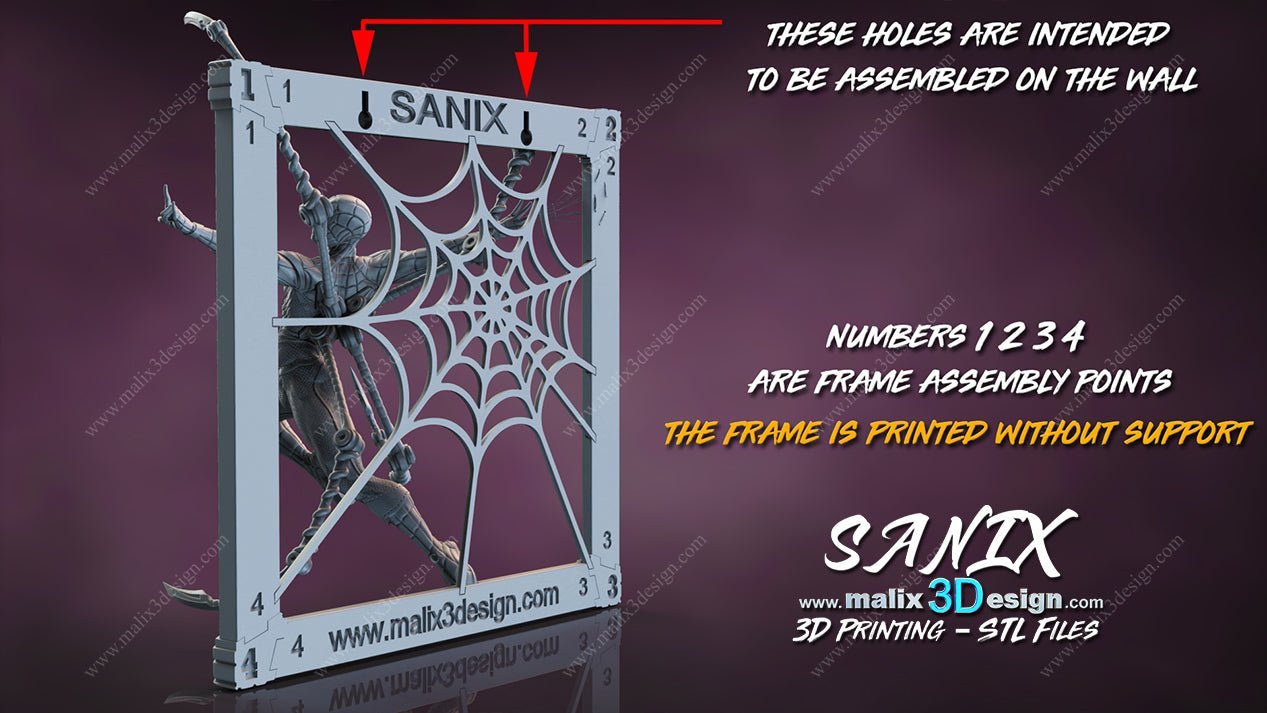 Spider - Man Cadre - Sanix3D - Dark Forge Arts