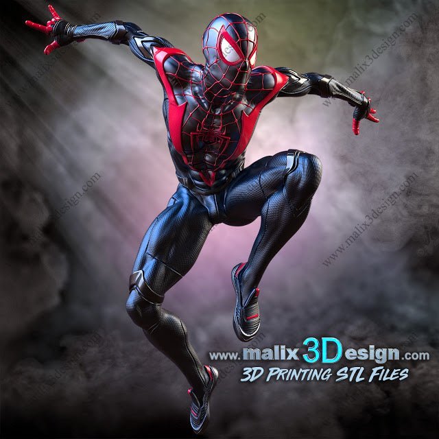 Spider - Man Miles Morale - Sanix3D - Dark Forge Arts