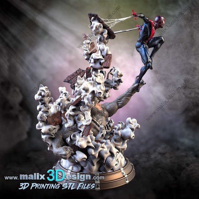 Spider - Man Miles Morale - Sanix3D - Dark Forge Arts
