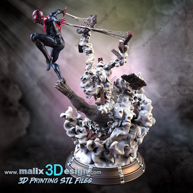 Spider - Man Miles Morale - Sanix3D - Dark Forge Arts