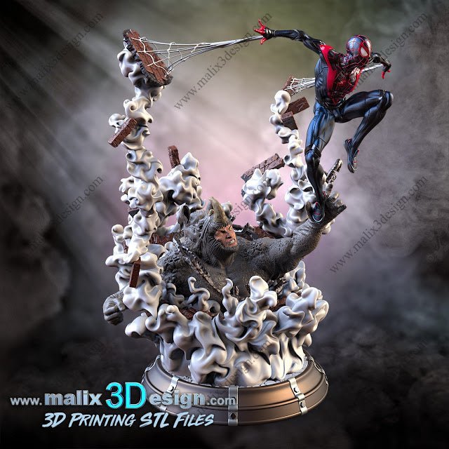 Spider - Man Miles Morale - Sanix3D - Dark Forge Arts