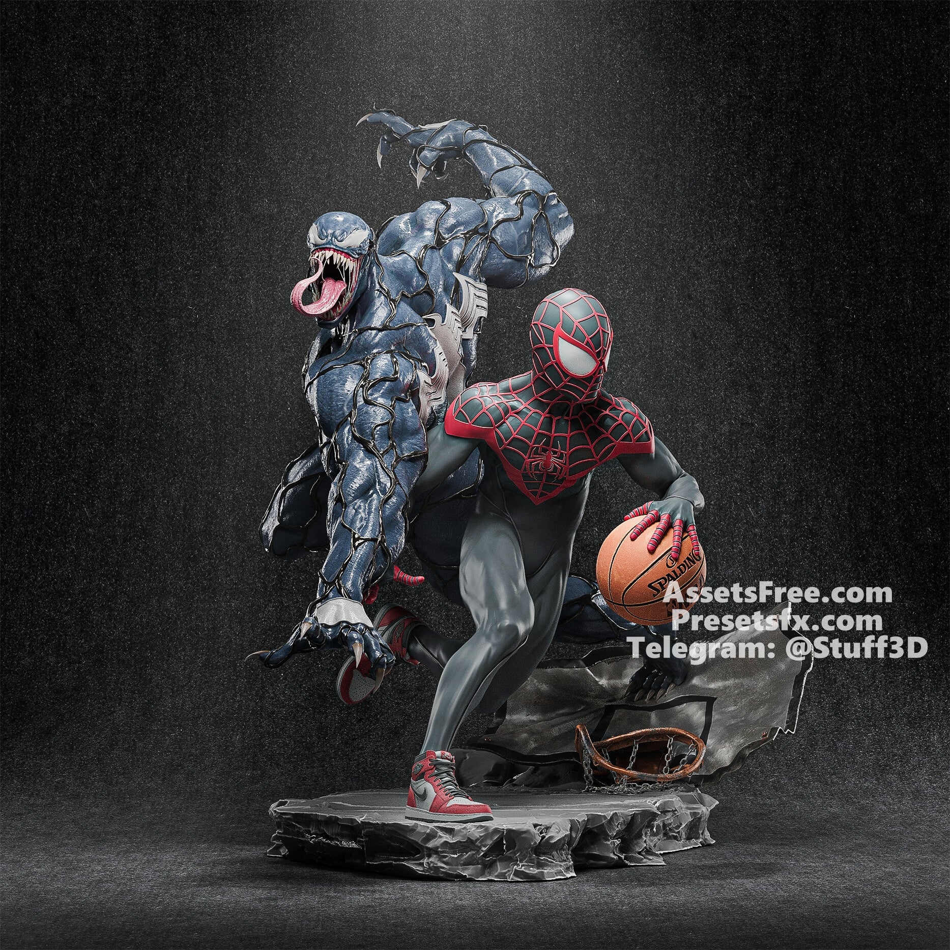 Spider - man vs Venom - CA 3D Studios - Dark Forge Arts