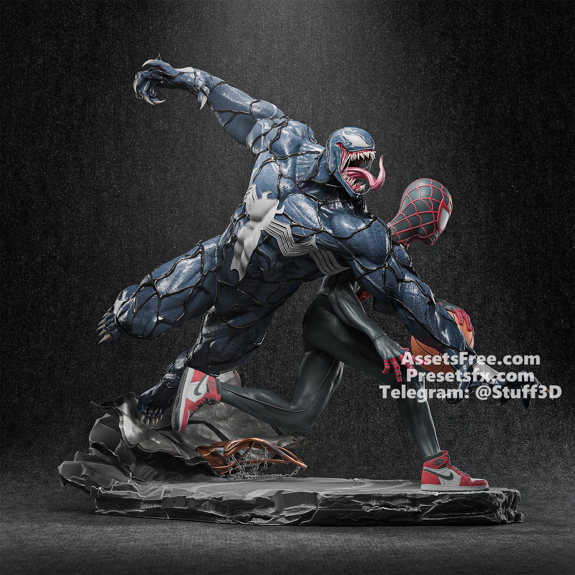 Spider - man vs Venom - CA 3D Studios - Dark Forge Arts