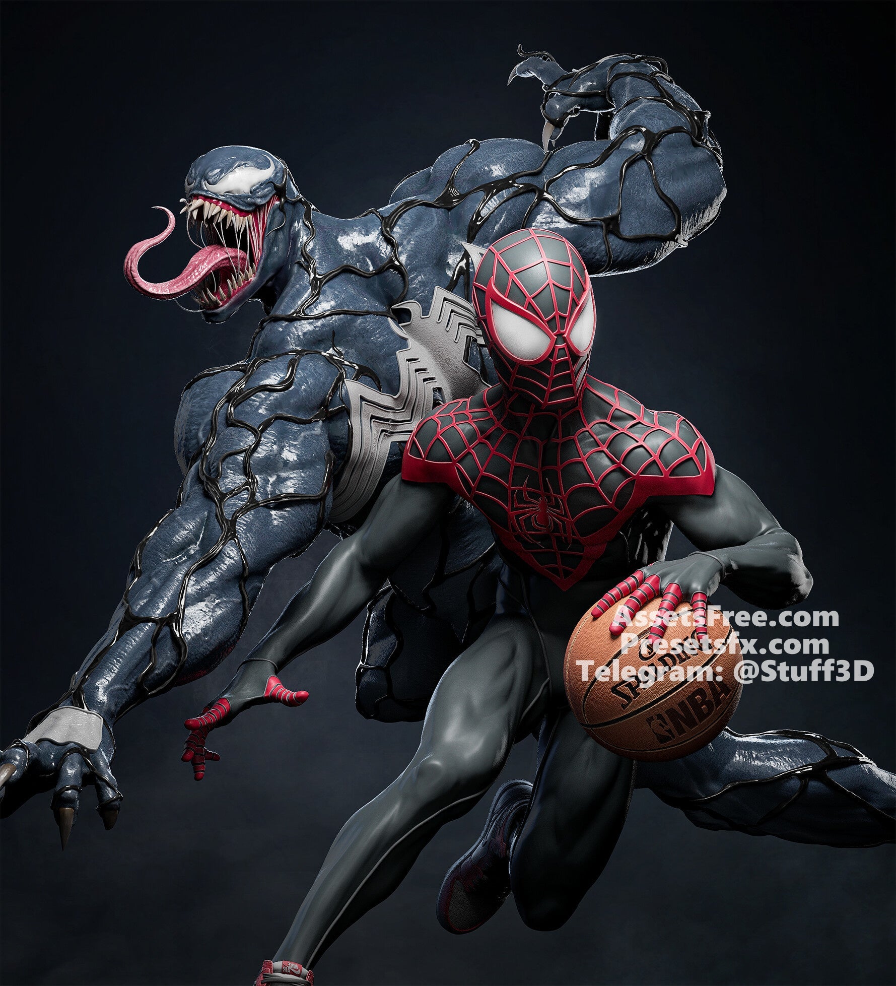 Spider - man vs Venom - CA 3D Studios - Dark Forge Arts