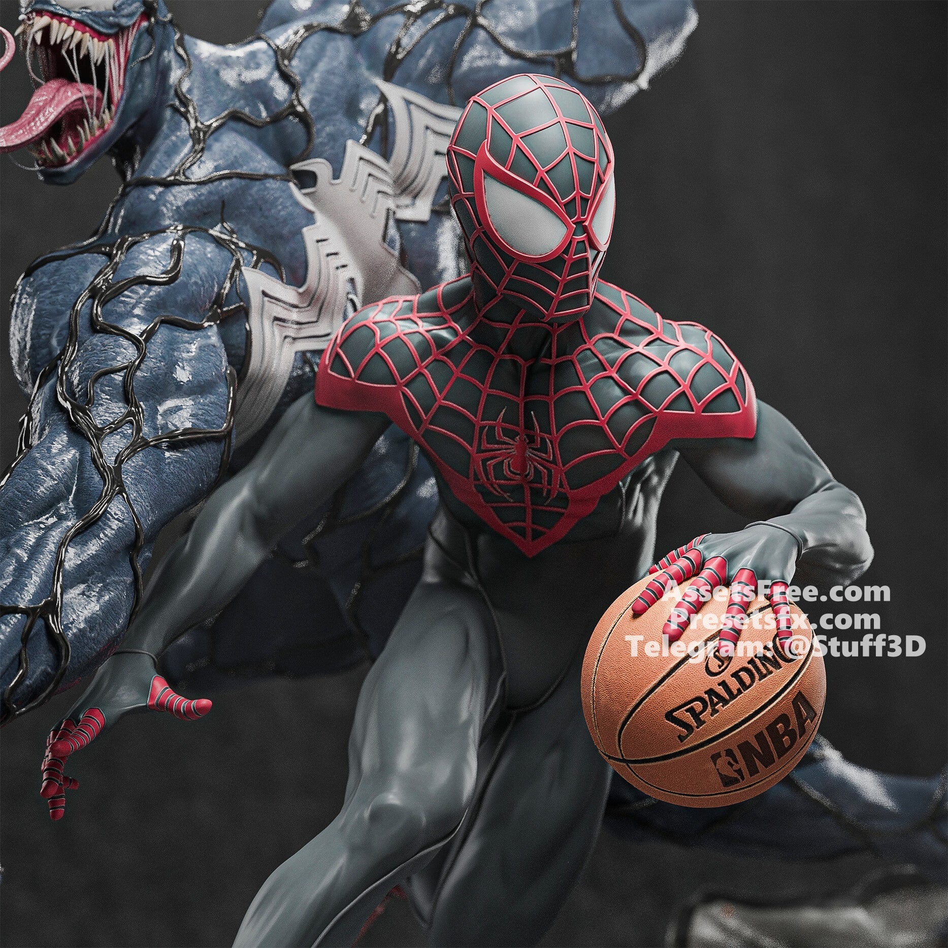 Spider - man vs Venom - CA 3D Studios - Dark Forge Arts