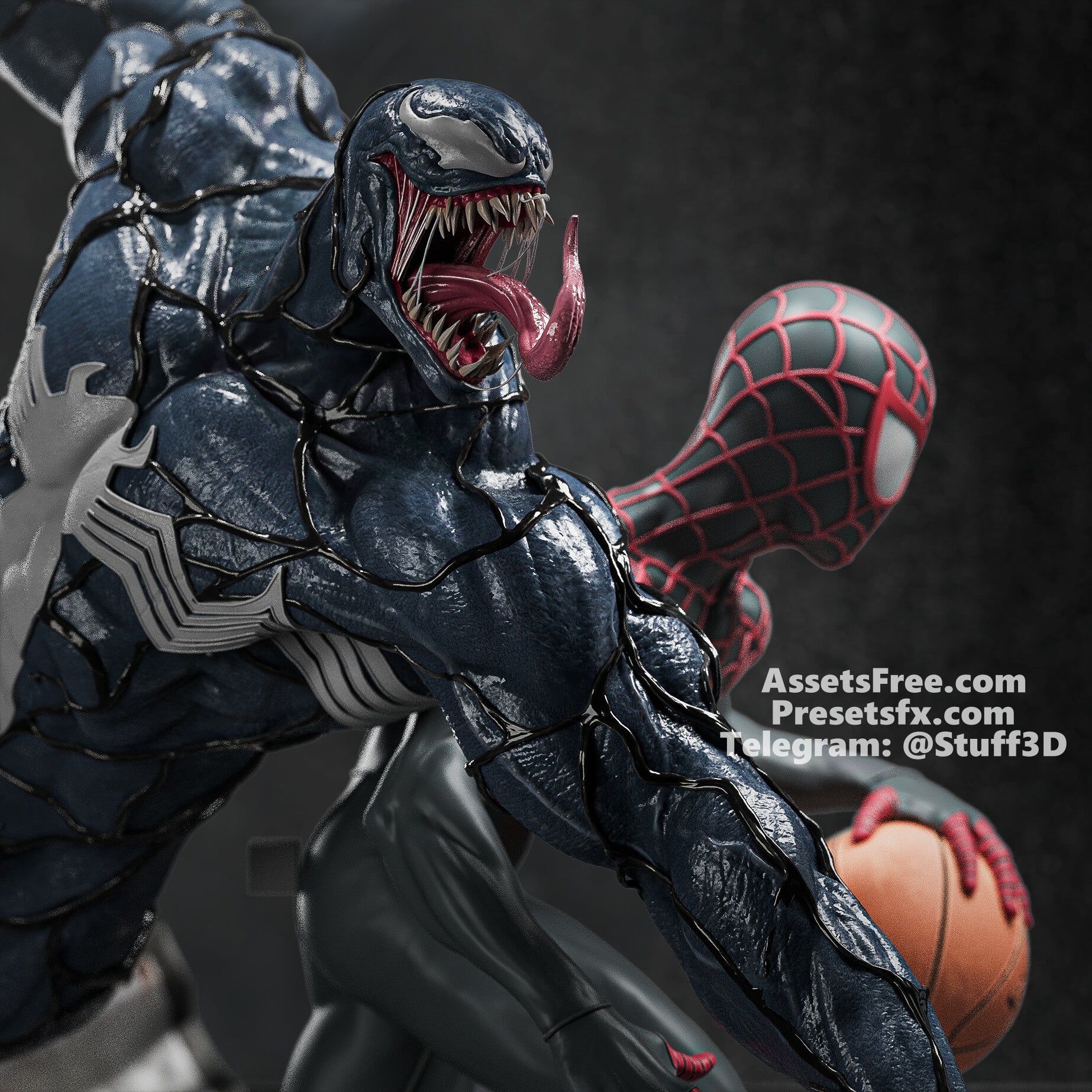 Spider - man vs Venom - CA 3D Studios - Dark Forge Arts