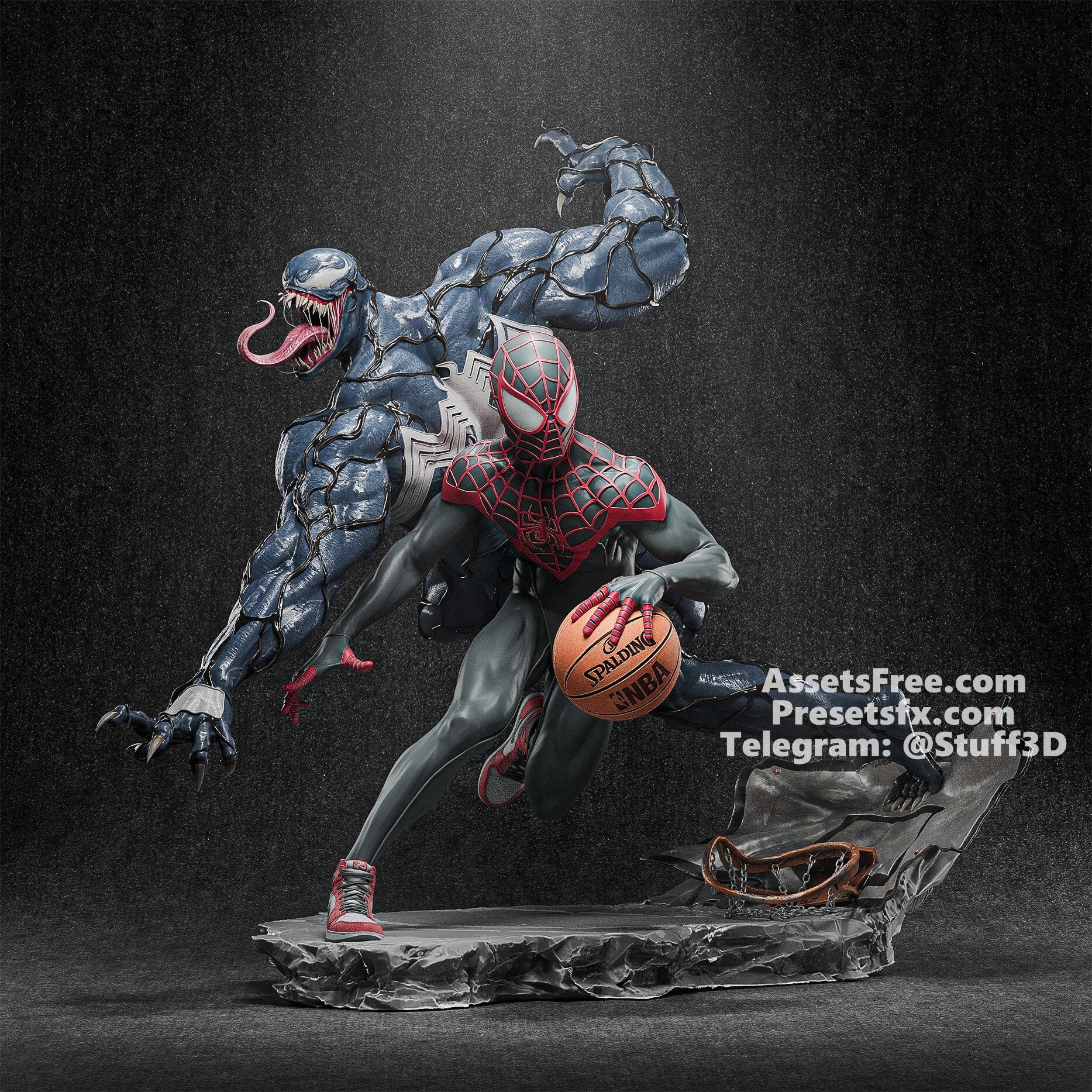 Spider - man vs Venom - CA 3D Studios - Dark Forge Arts